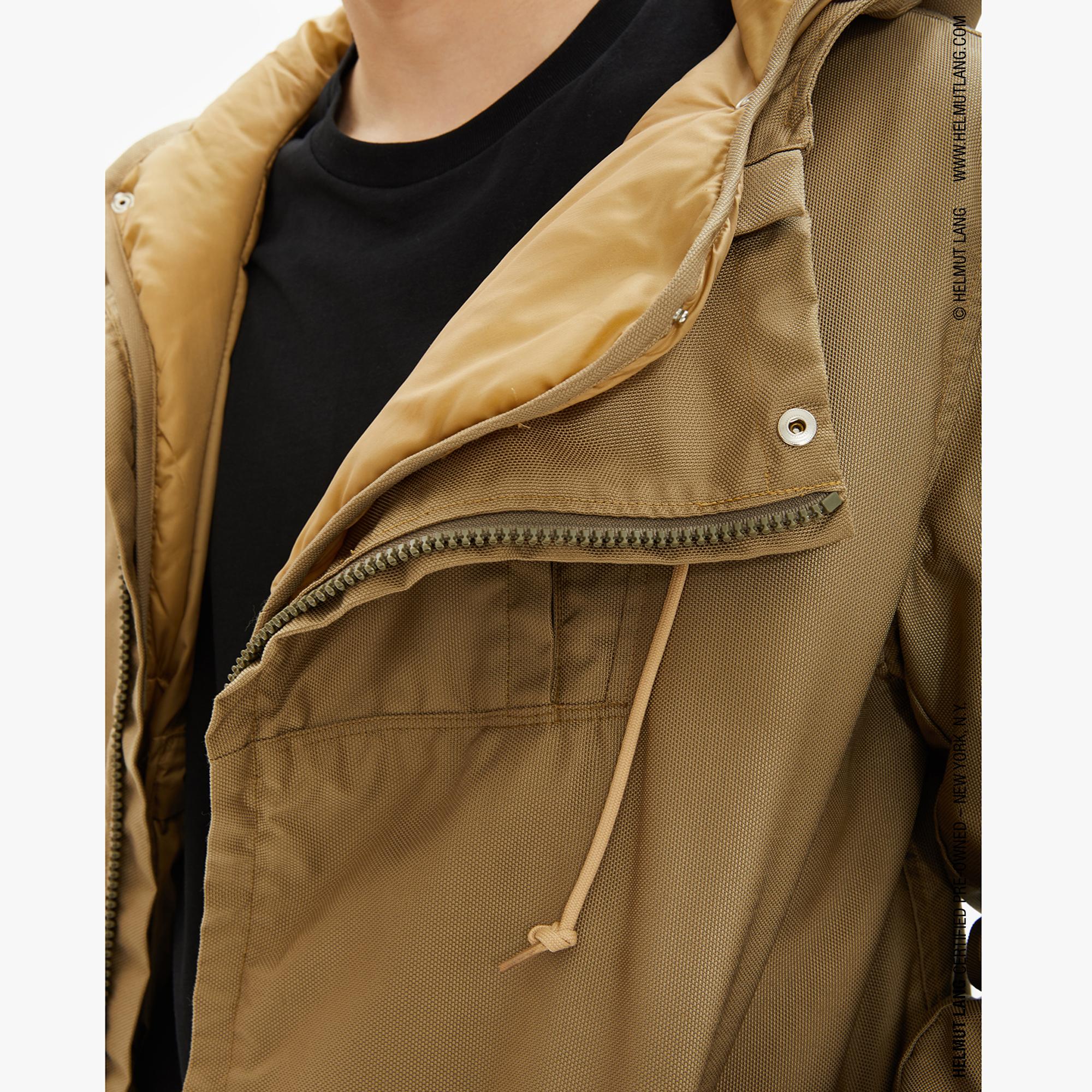 Helmut Lang Khaki Ballistic Polyamide Padded Parka | WWW