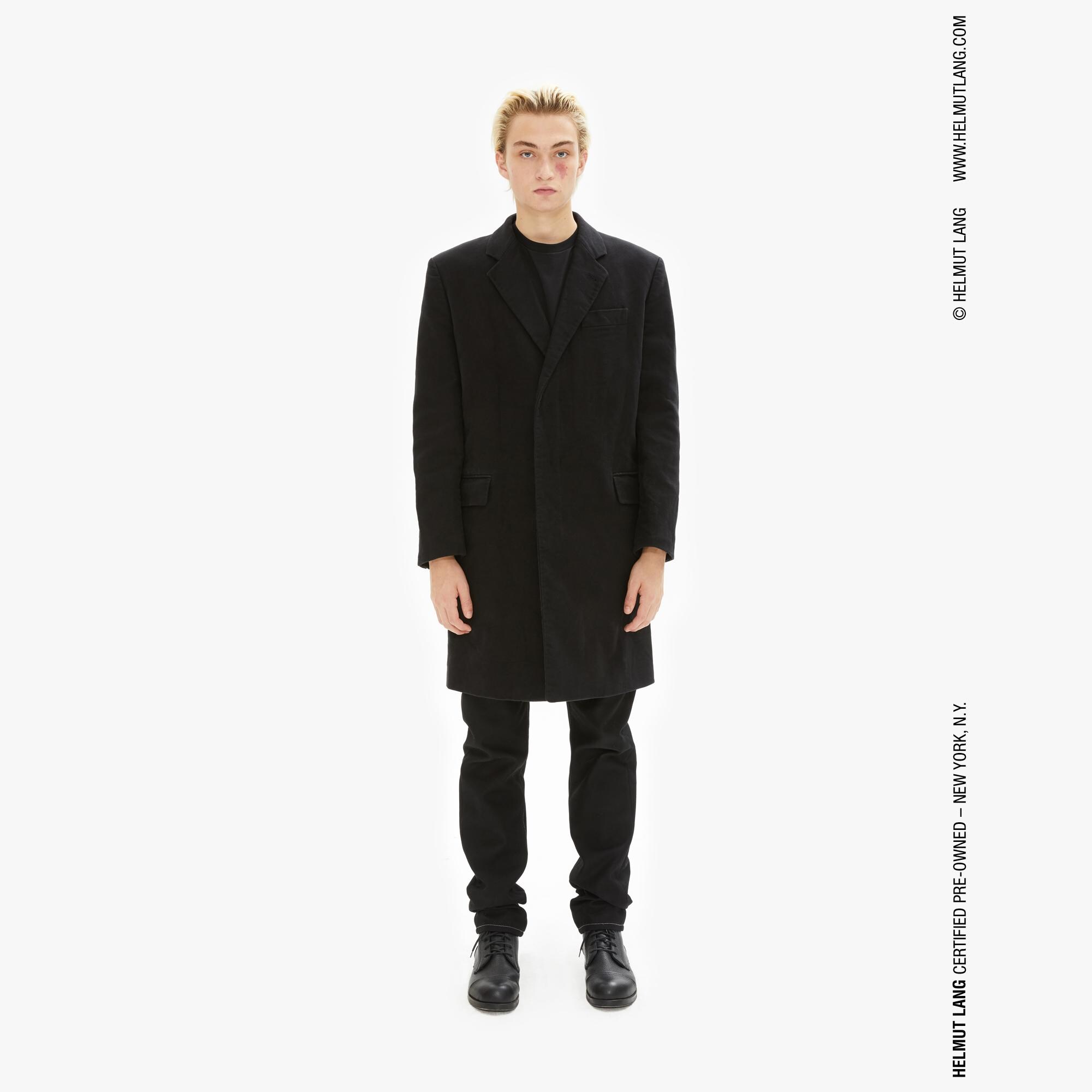 Verdragen Gewond raken rok Helmut Lang Black Classic Notch Lapel Coat | WWW.HELMUTLANG.COM | Helmut  Lang