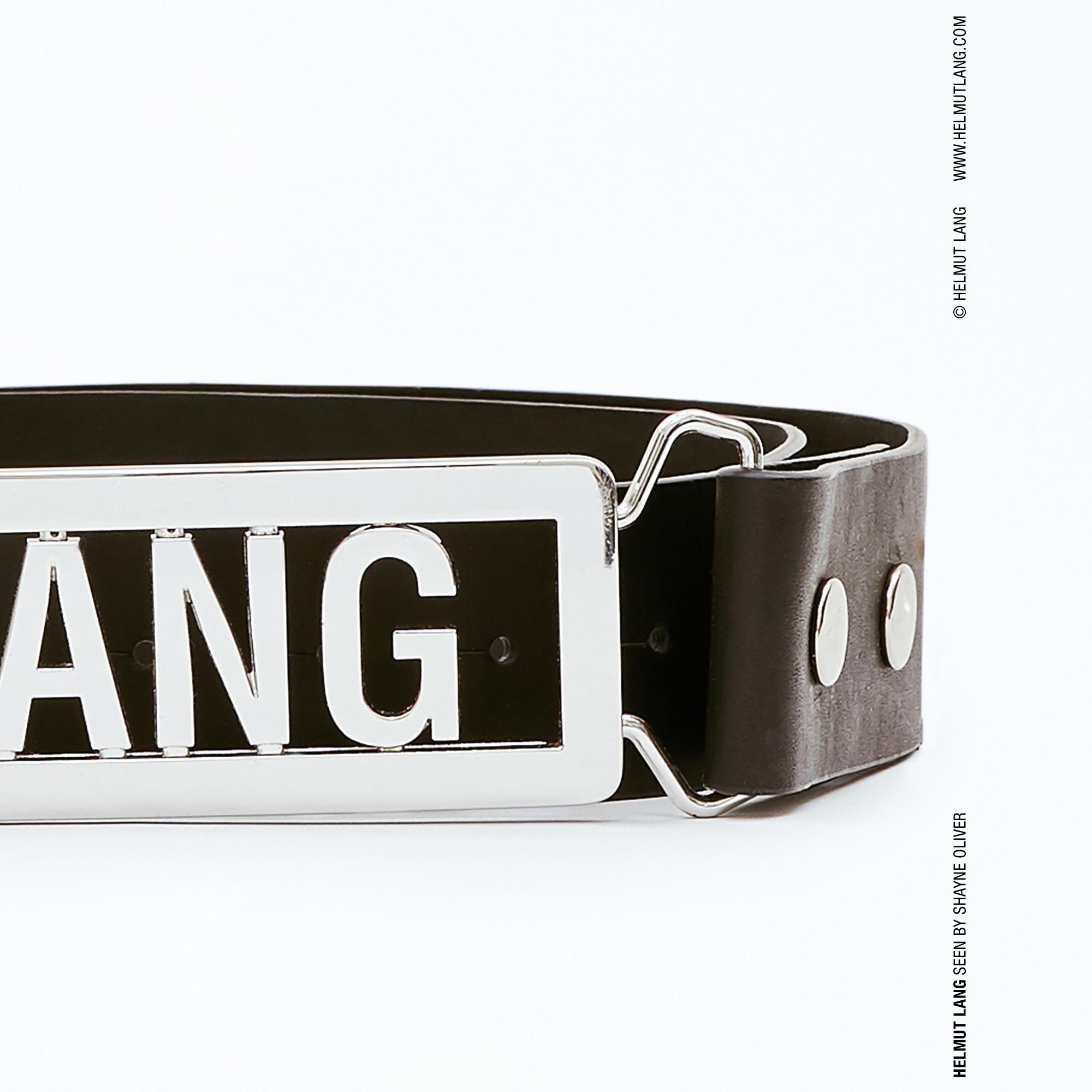 Helmut Lang Bone Rubber Belt with Fringe