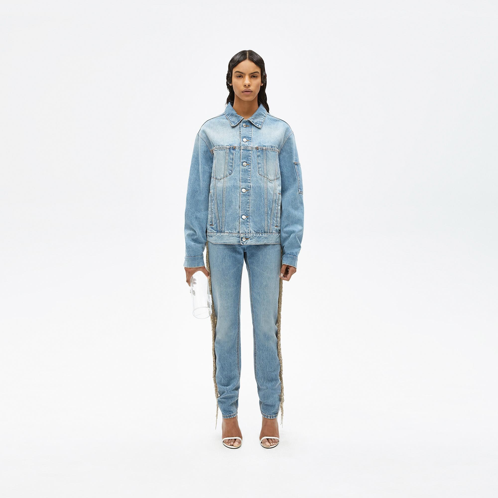 Helmut lang fringe denim on sale jacket