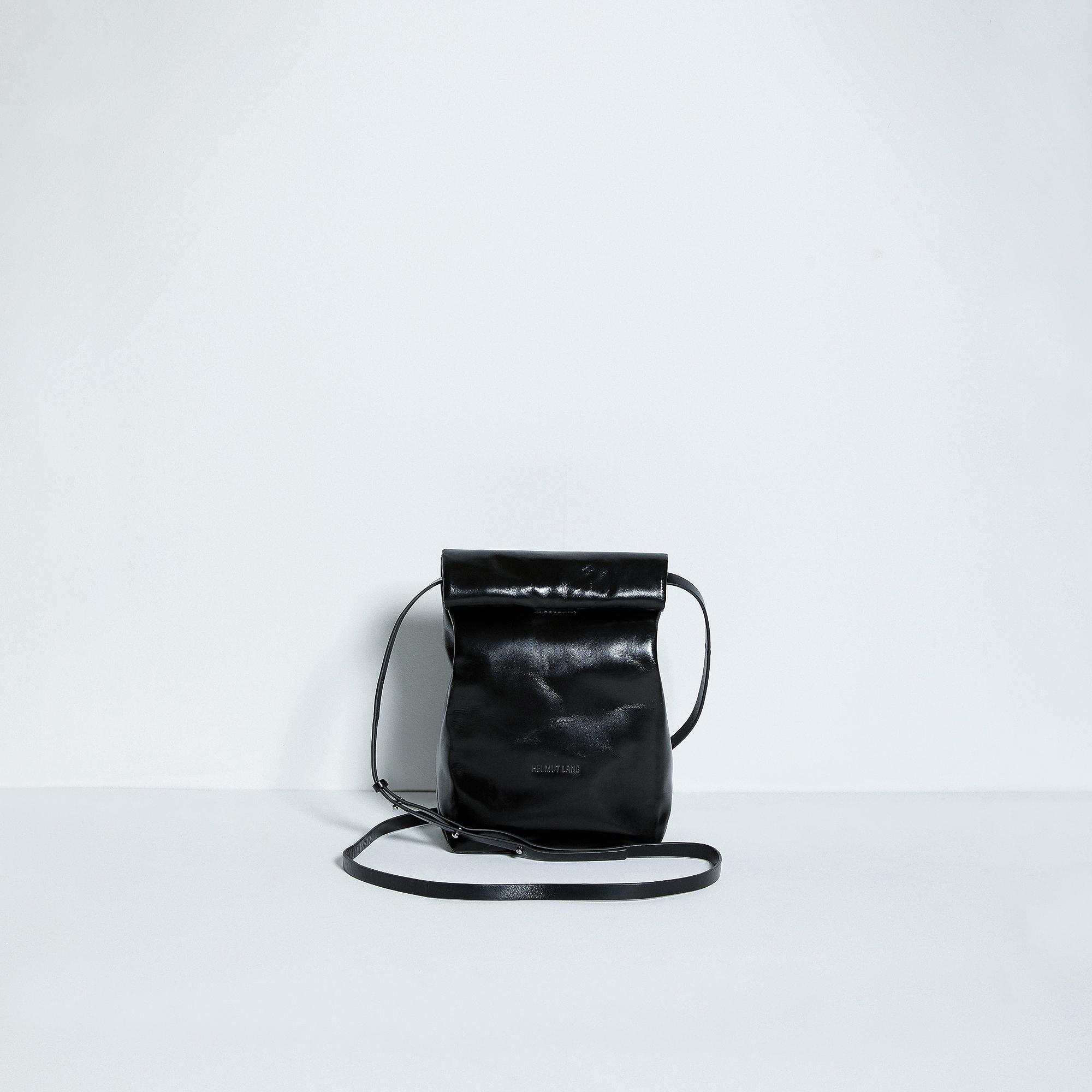 Helmut Lang Black Leather Bra Bag