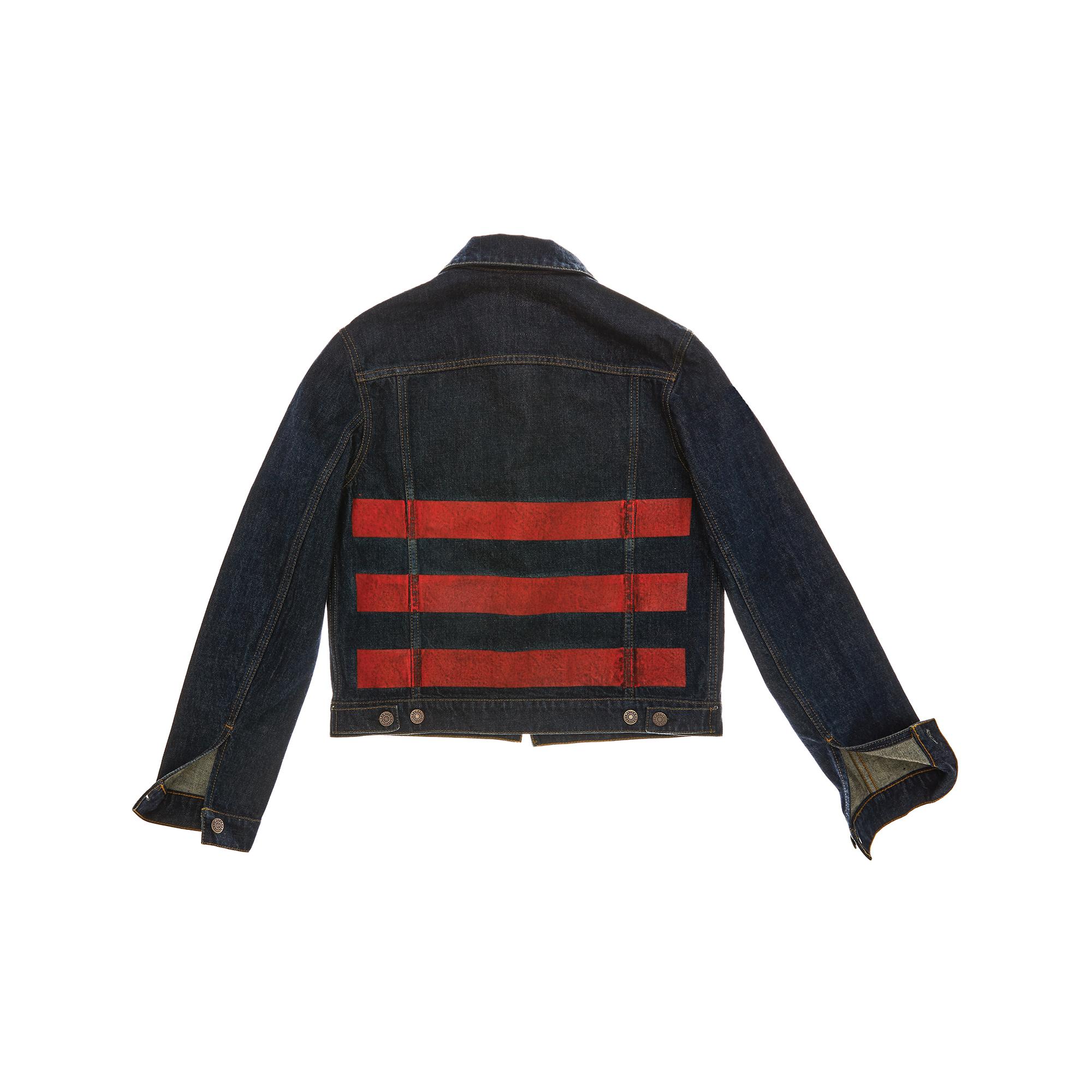 Helmut Lang DENIM JACKET WITH STRIPES | Helmutlang.com | Helmut Lang