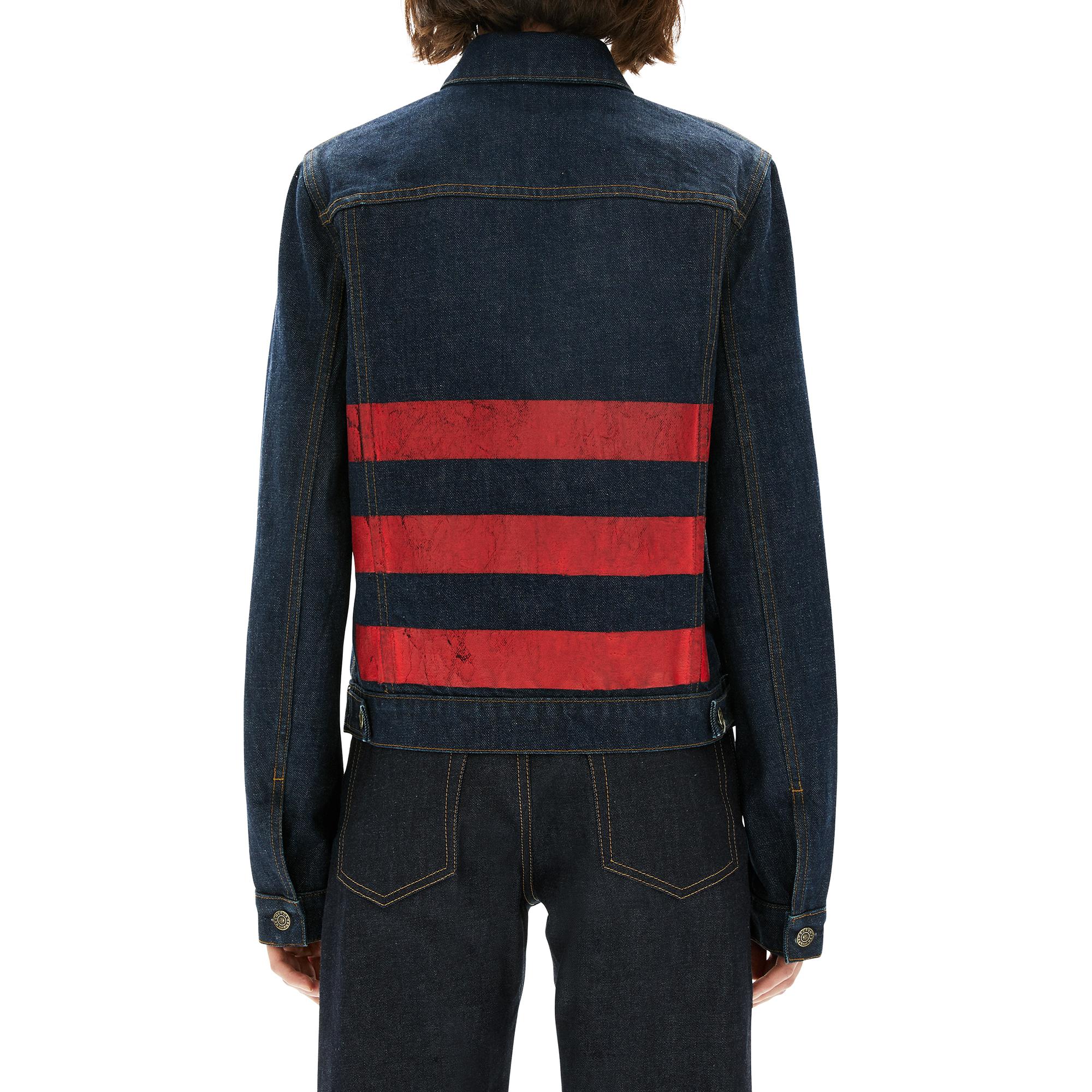 Helmut lang sale striped denim jacket