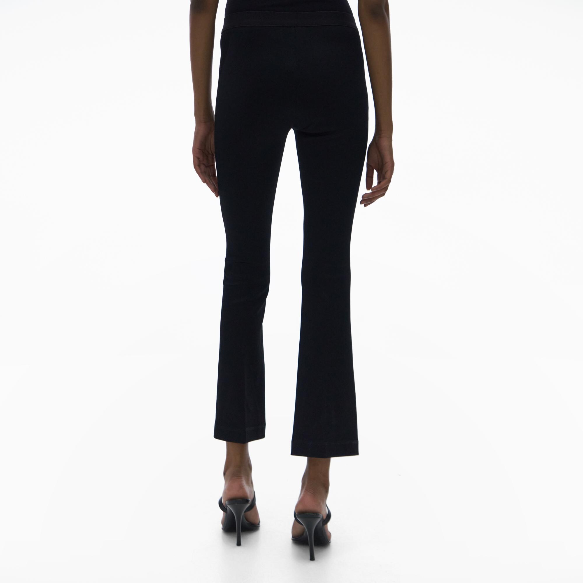 Helmut Lang Core Cropped Flare Rib Legging | WWW.HELMUTLANG.COM