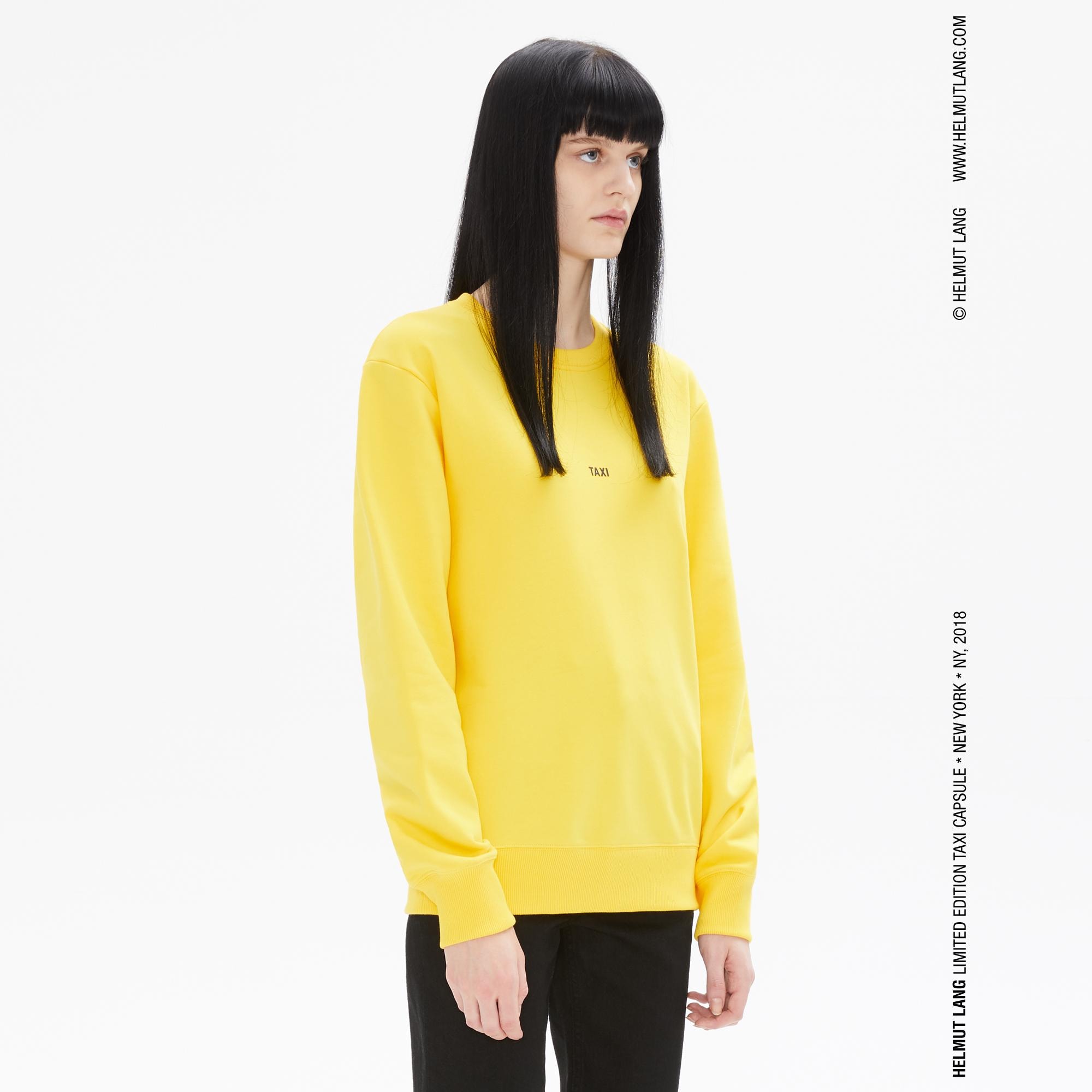 Helmut Lang Women s Taxi Crewneck New York Yellow WWW.HELMUTLANG.COM