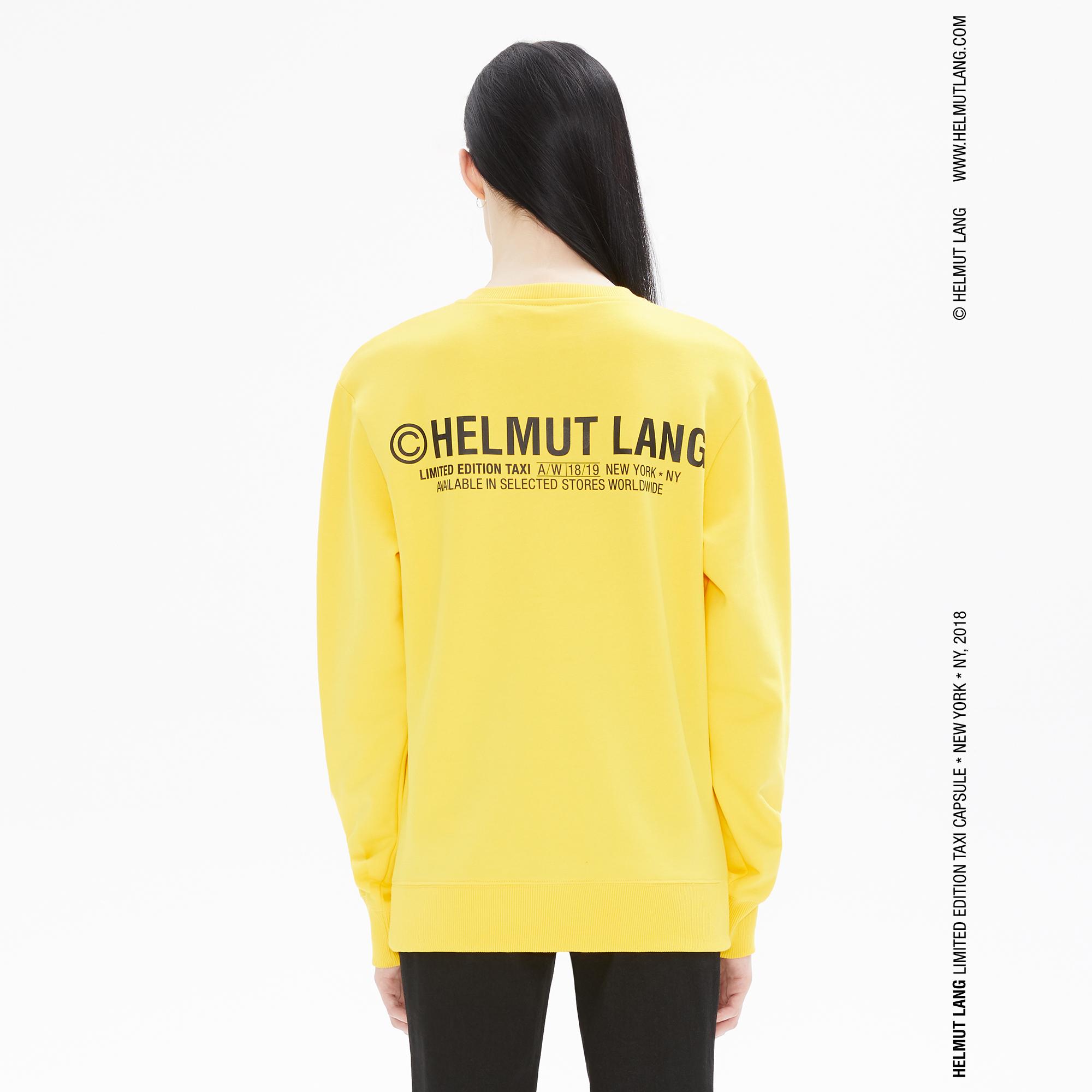 Helmut Lang Women s Taxi Crewneck New York Yellow WWW.HELMUTLANG.COM