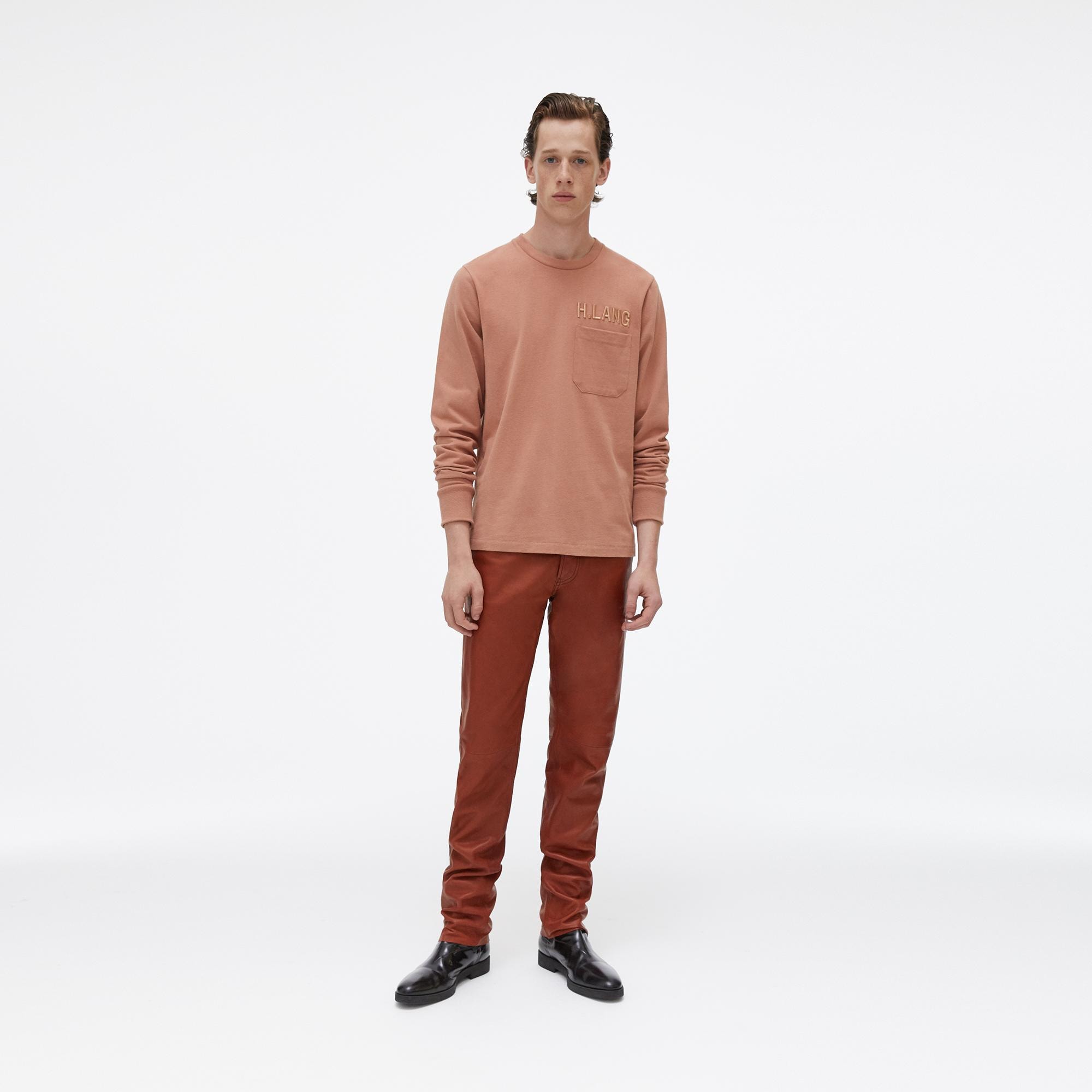 helmut lang leather pants mens