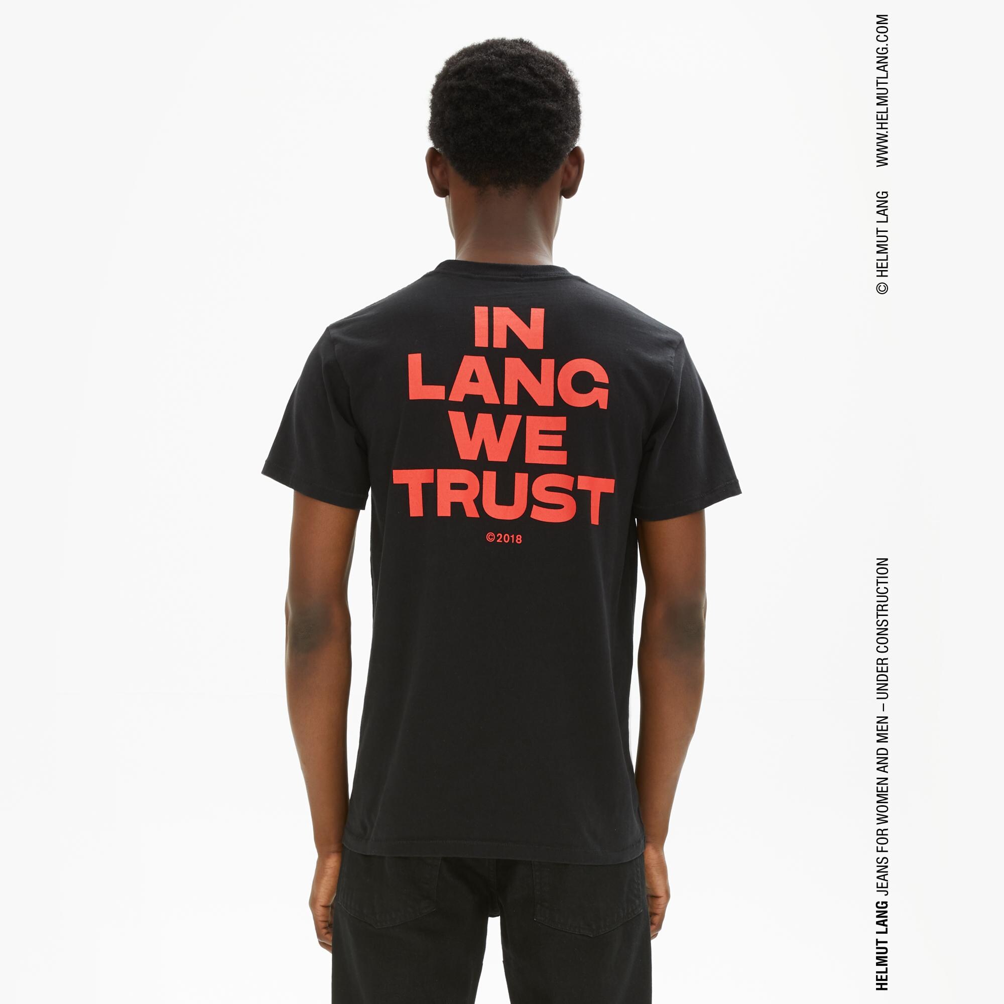 Helmut lang in on sale lang we trust