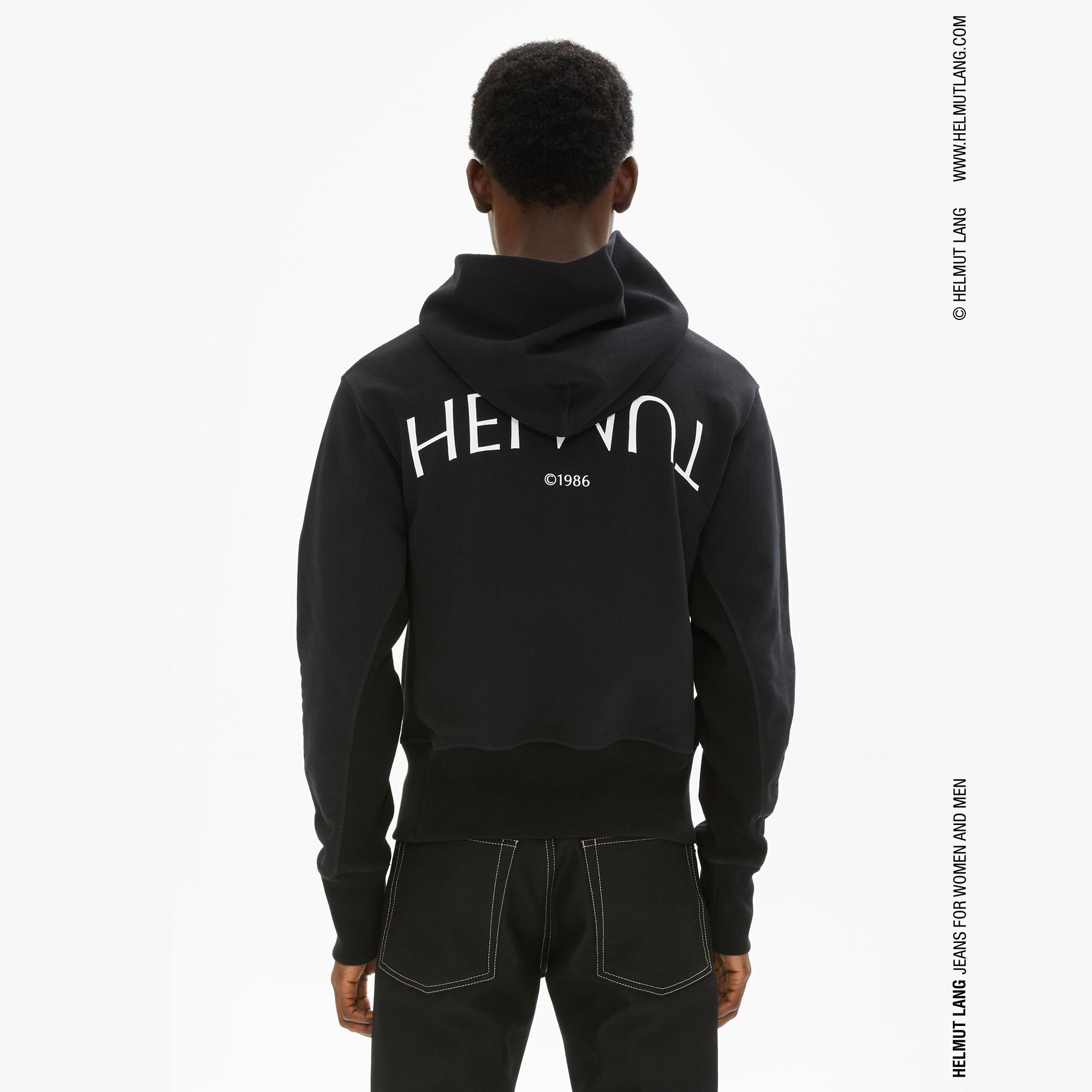 Helmut Lang Core Logo Hoodie M / Black