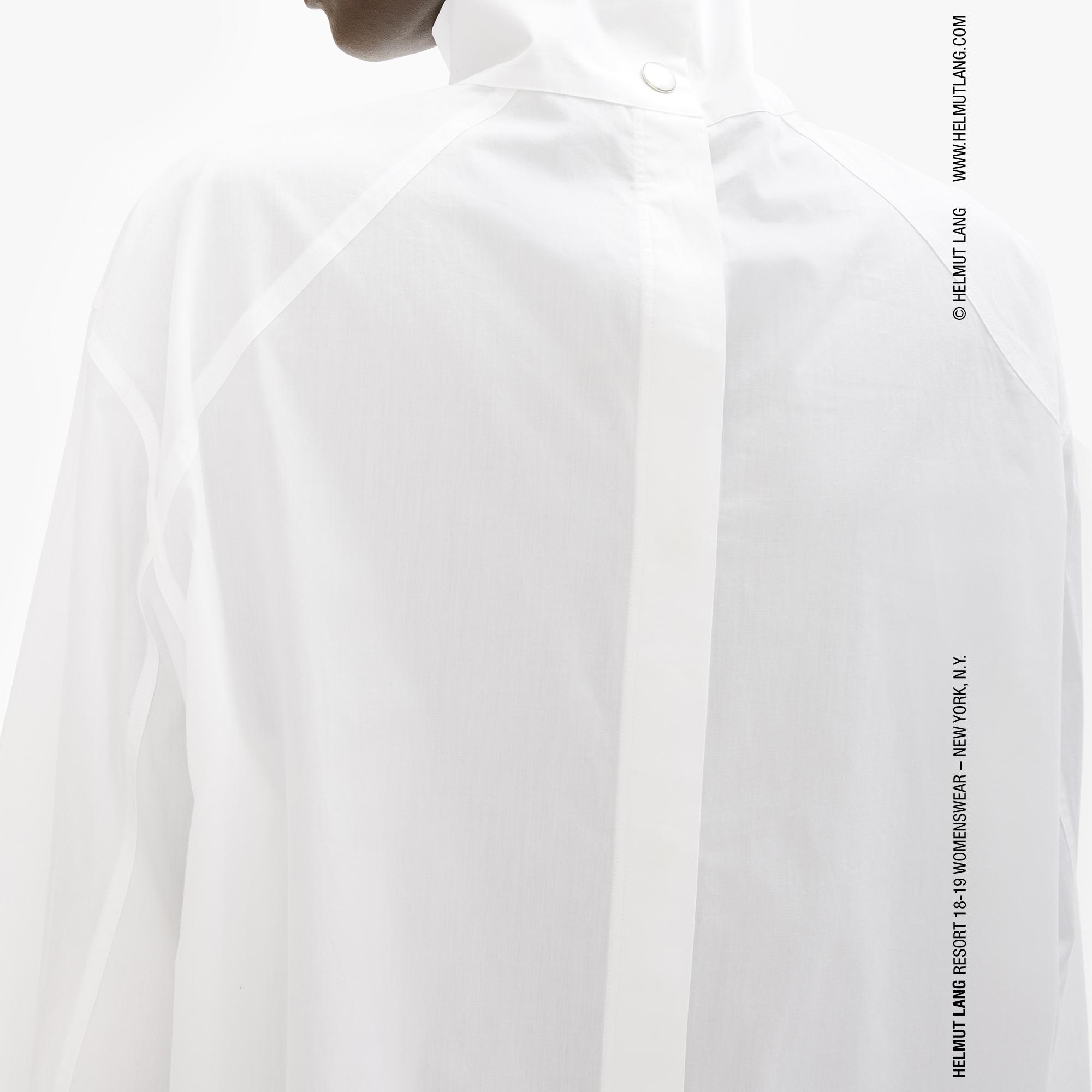 Helmut Lang White High Neck Utilitarian Shirt | WWW.HELMUTLANG.COM ...
