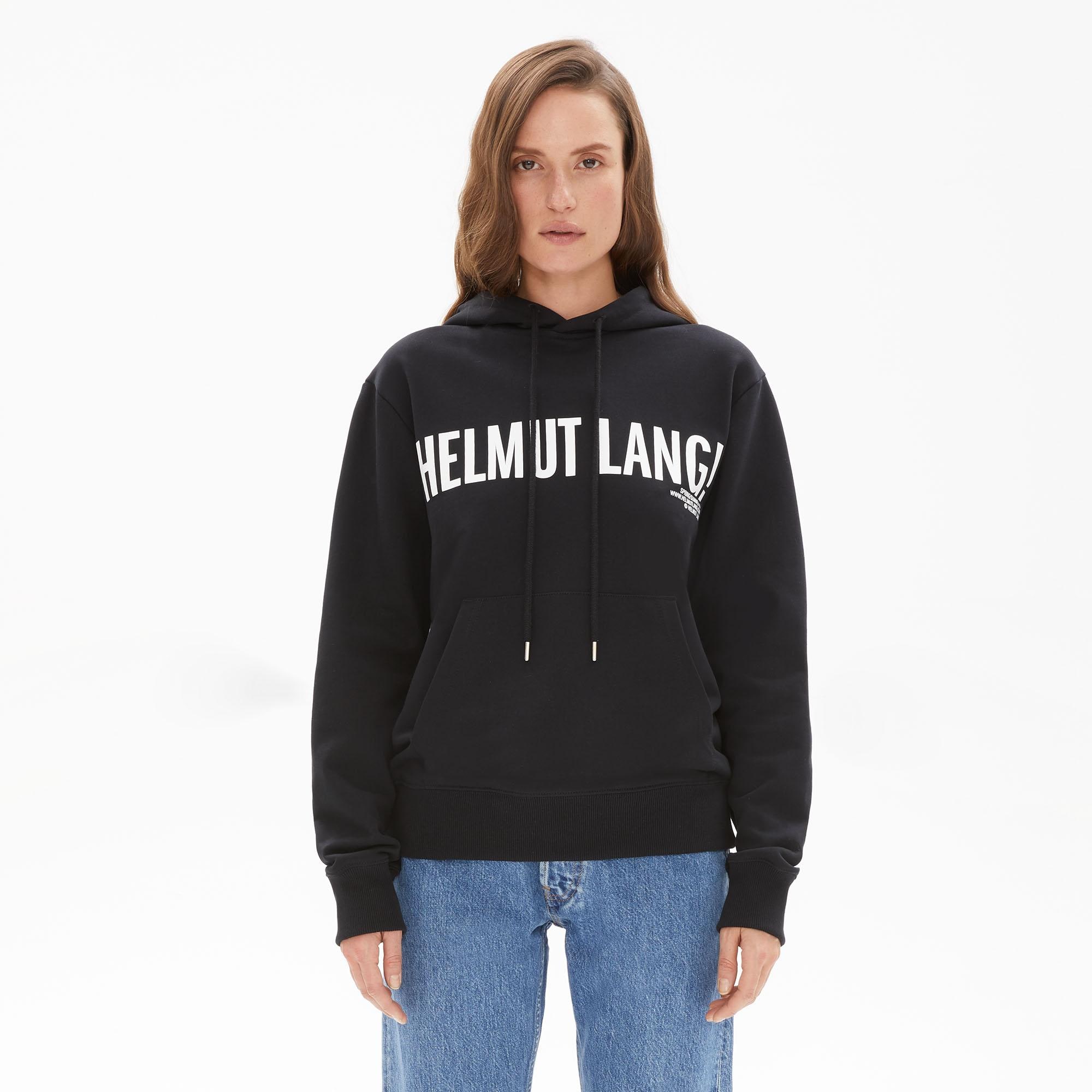 Helmut Lang Women's Black Basalt Exclamation Hoodie | WWW