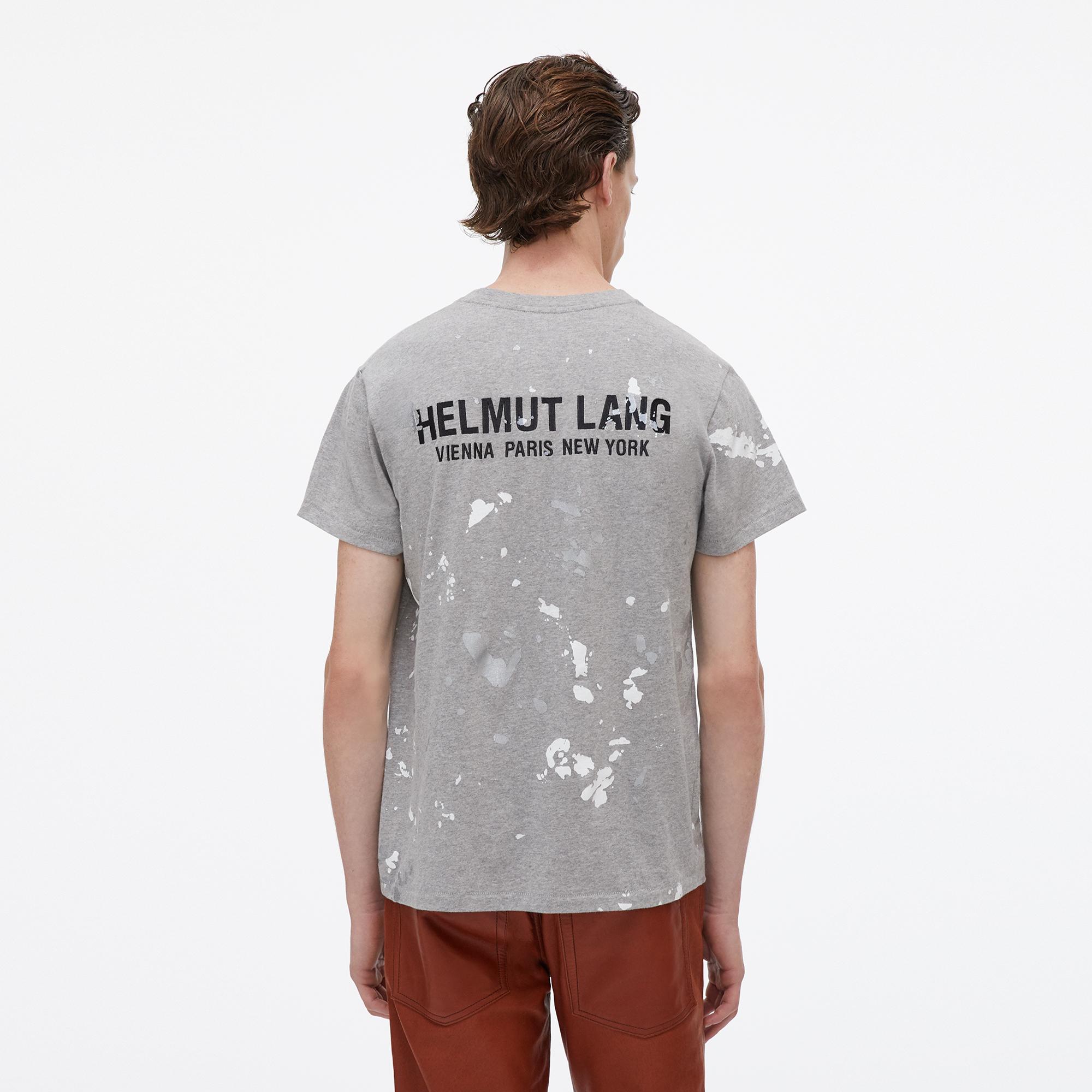 Helmut Lang: Tan Printed T-Shirt