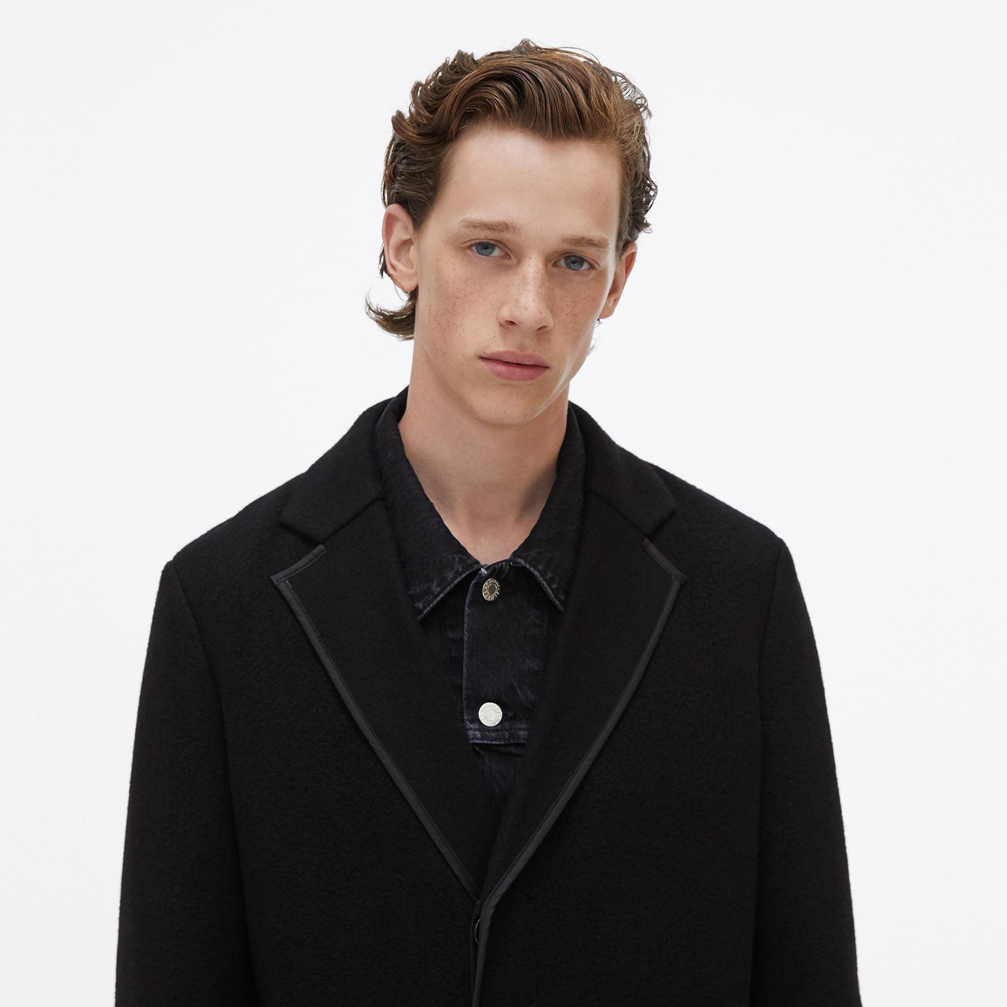 Helmut lang wool blanket on sale coat