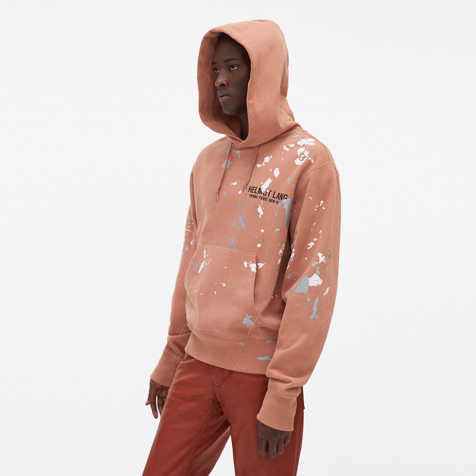 Helmut lang paint splatter hoodie sale