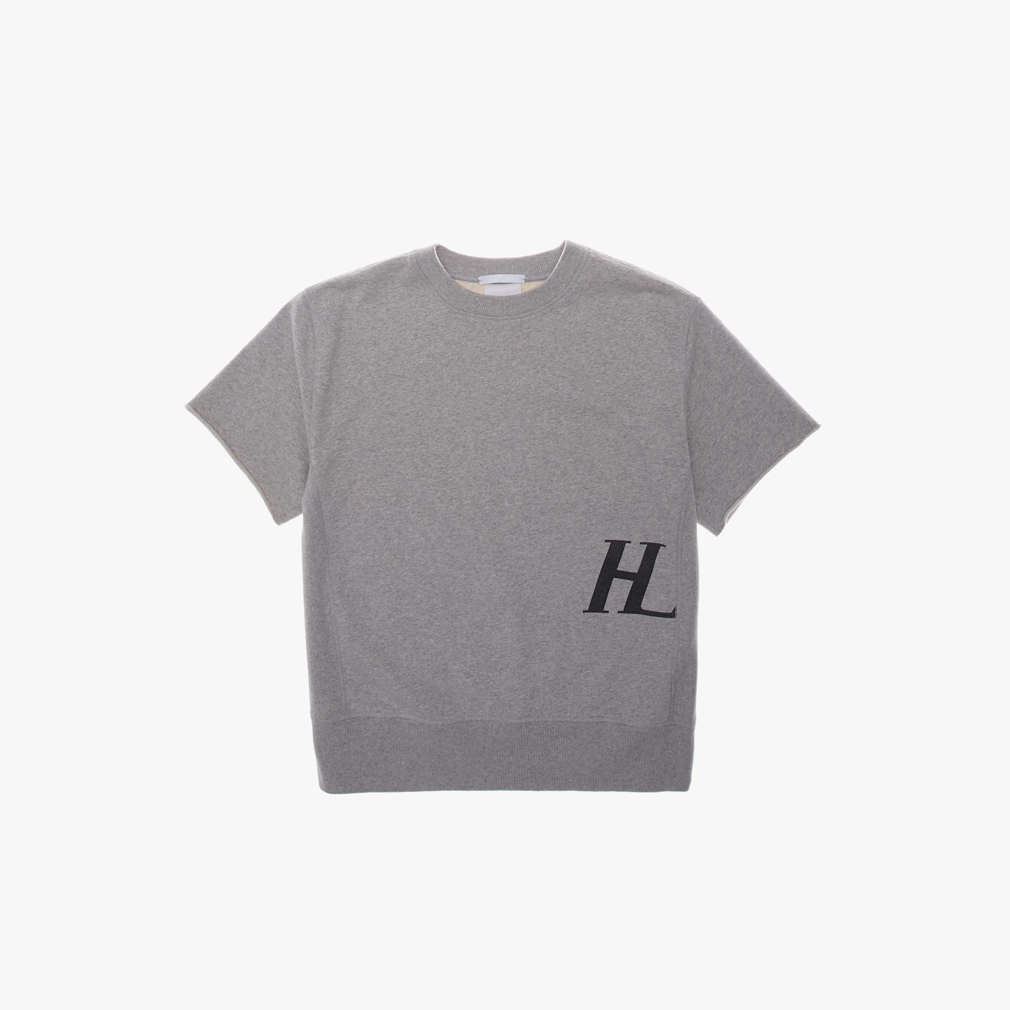 Helmut Lang Masc Crew Monogram Short Sleeve Sweatshirt | WWW 