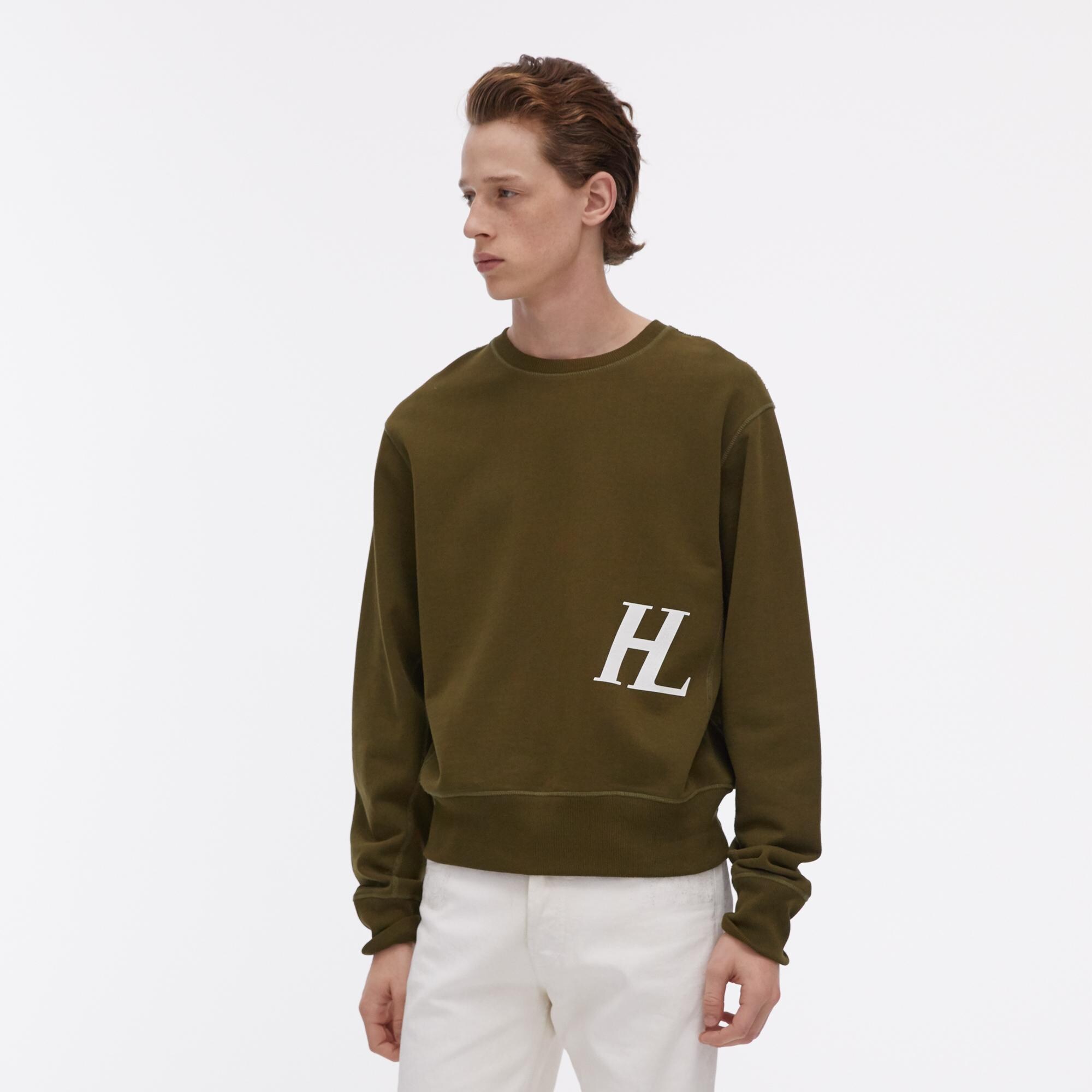 Helmut Lang Masc Crew Monogram Sweatshirt WWW.HELMUTLANG.COM