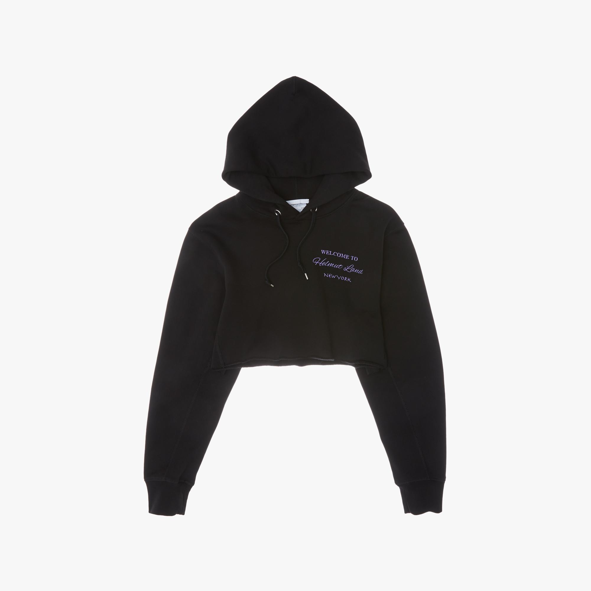 Helmut Lang Crop Hoodie WWW.HELMUTLANG.COM