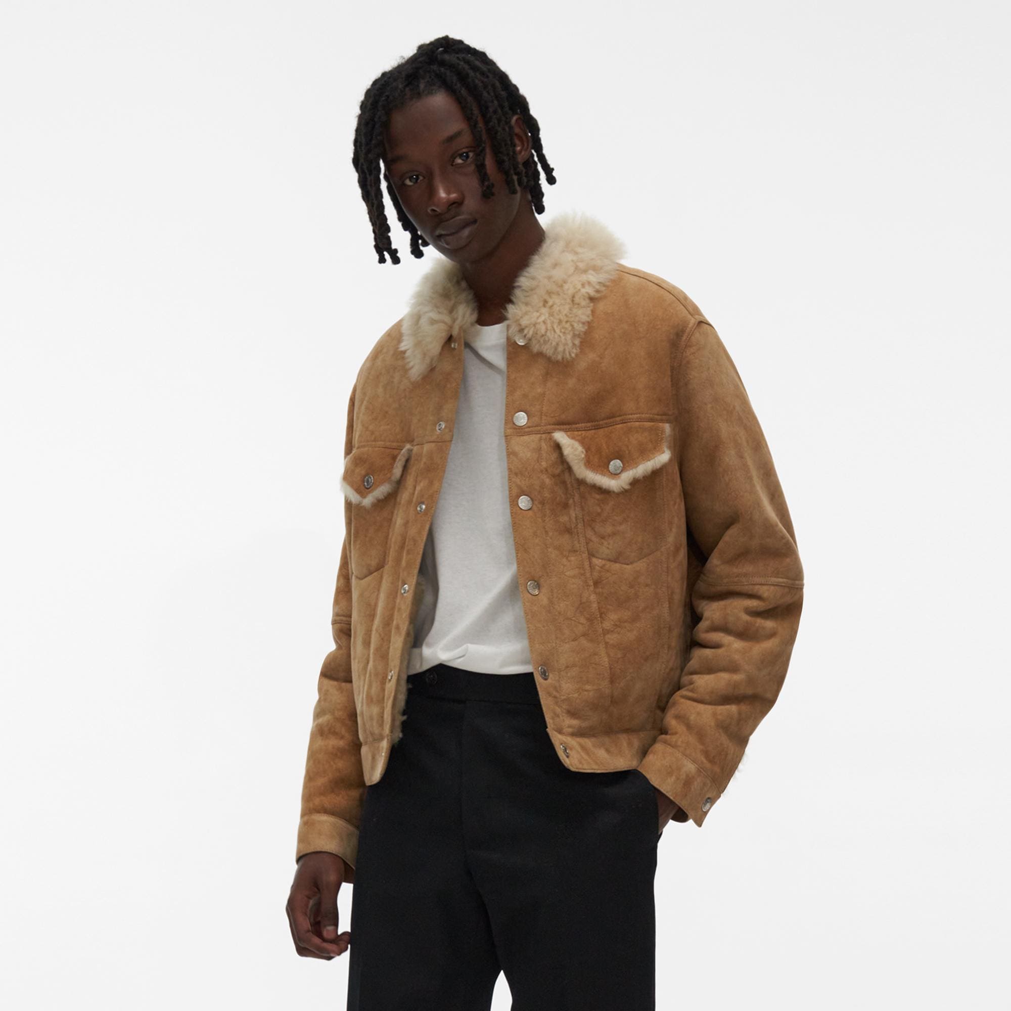 Helmut Lang Masc Big Trucker Shearling Jacket WWW.HELMUTLANG.COM