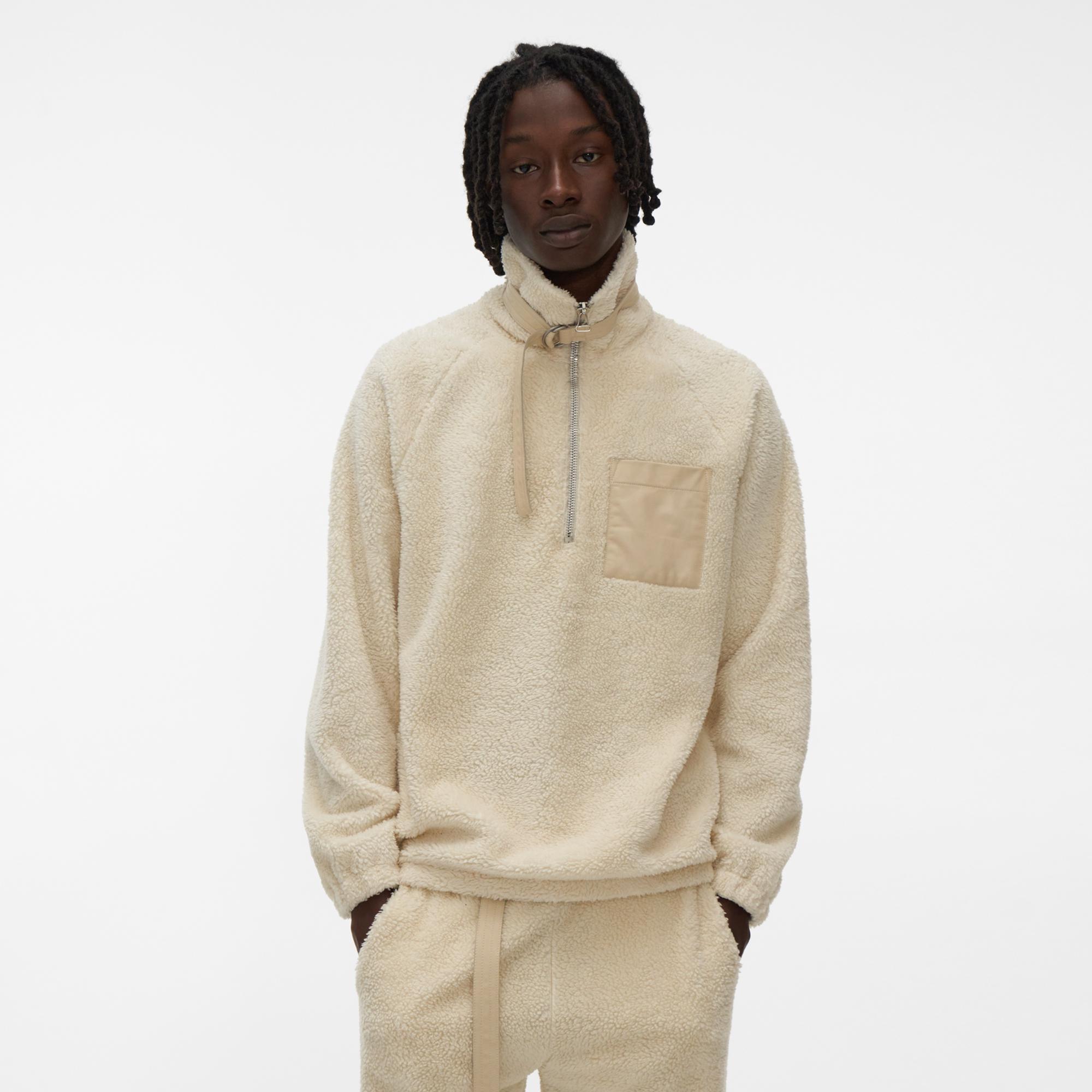 Helmut Lang Shaggy Fleece Pullover Sweatshirt | WWW.HELMUTLANG.COM ...