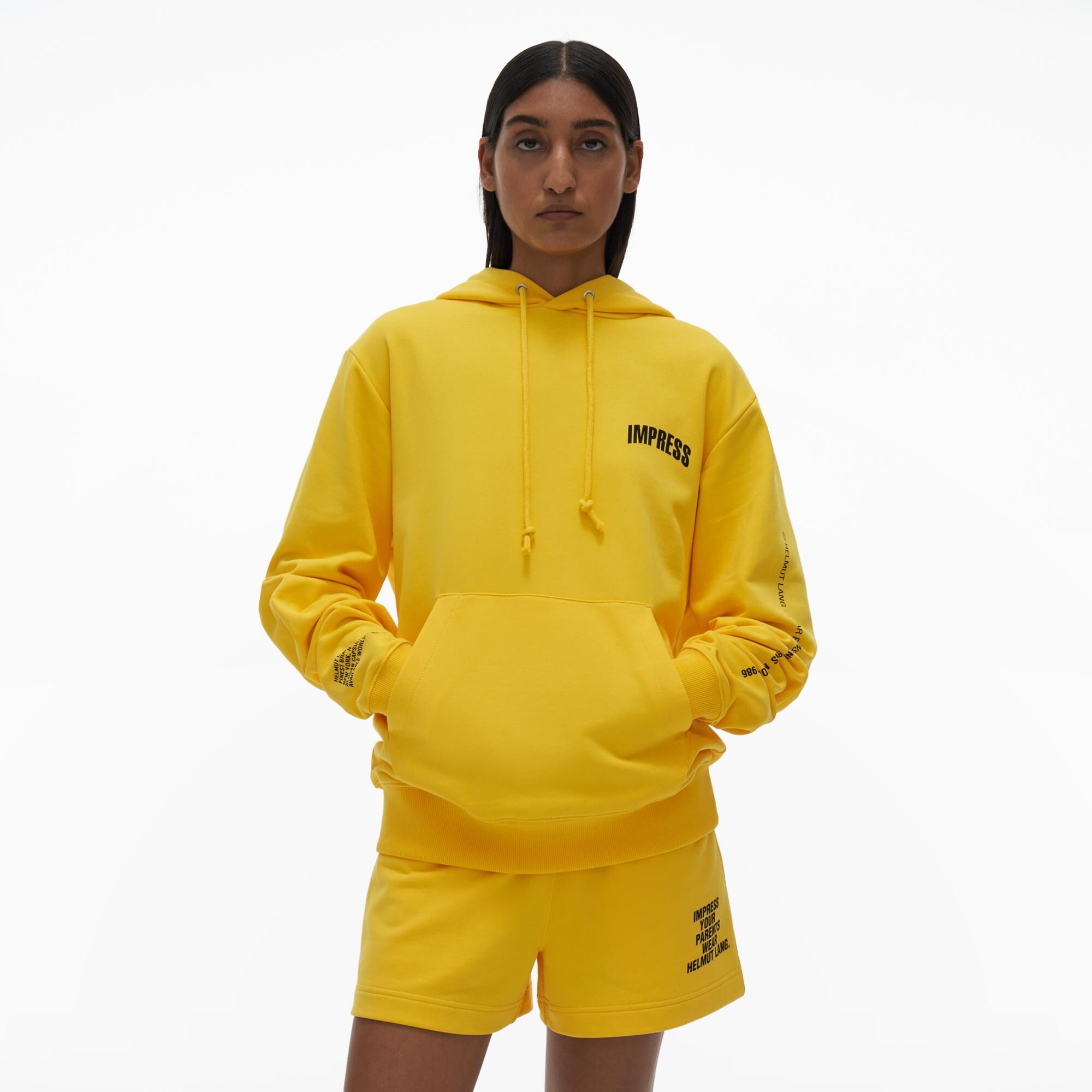 Helmut Lang Yellow Taxi Hoodie For Men Lyst