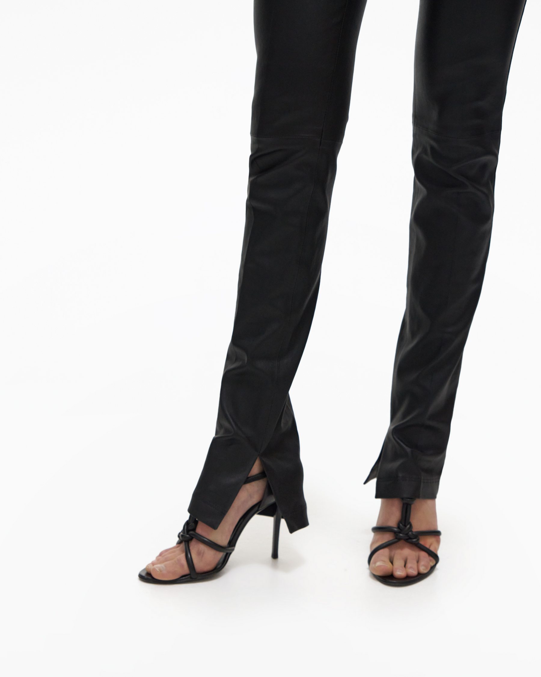 Core Slit Leather Pant