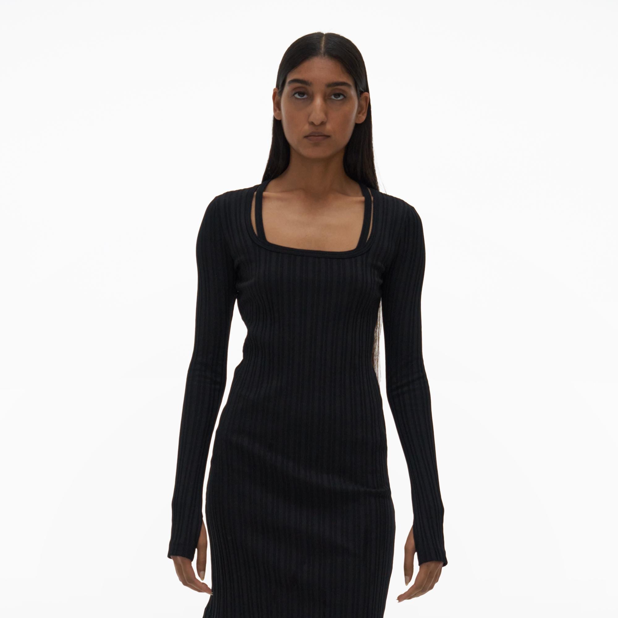 helmut lang ribbed dress