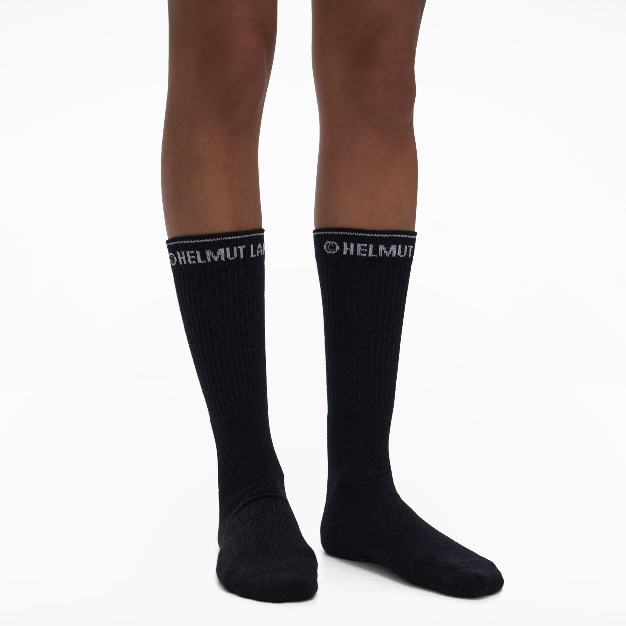 Lange Socken LV Seam Schwarz - Andżela Online Shop