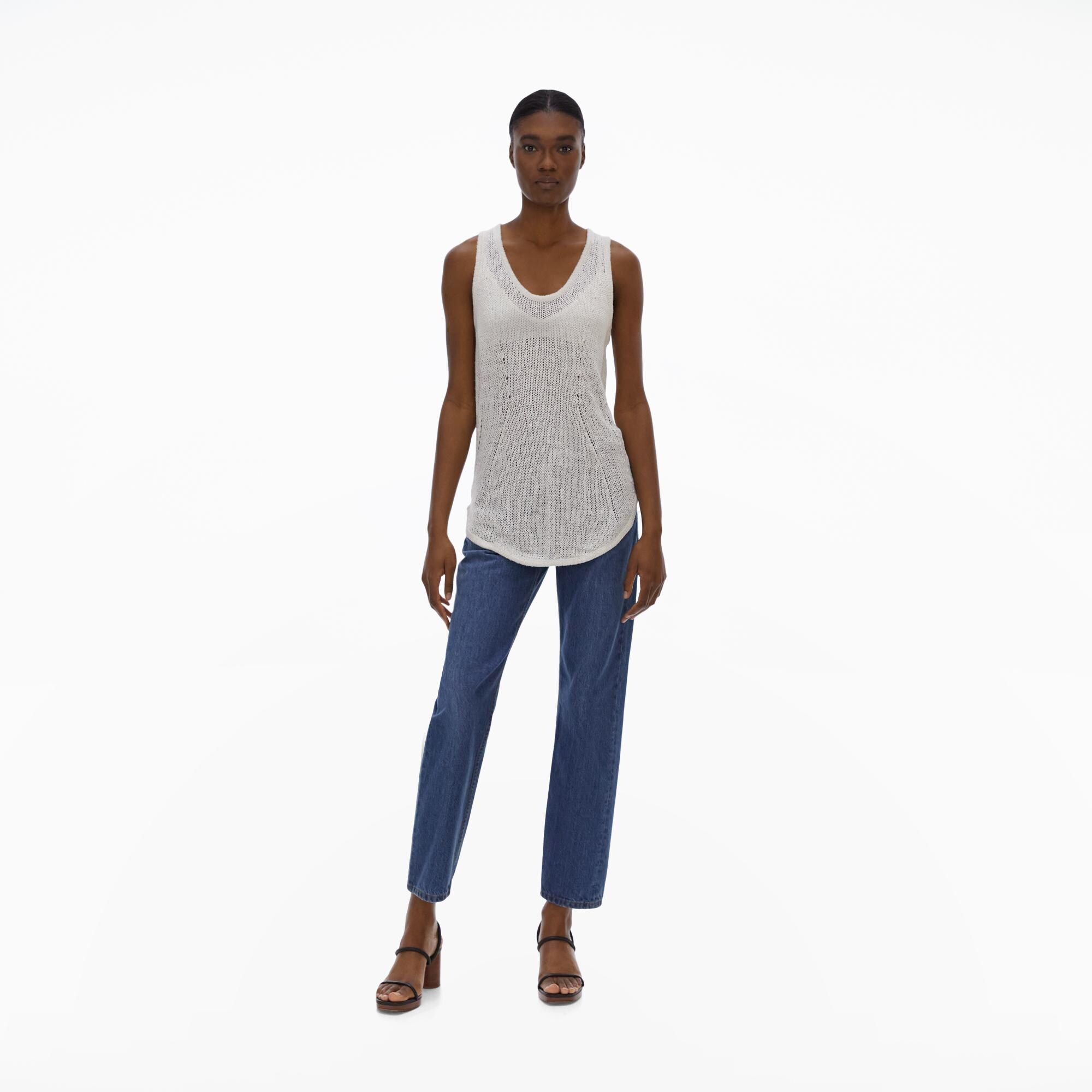 Helmut Lang Knit Silk Tank Top