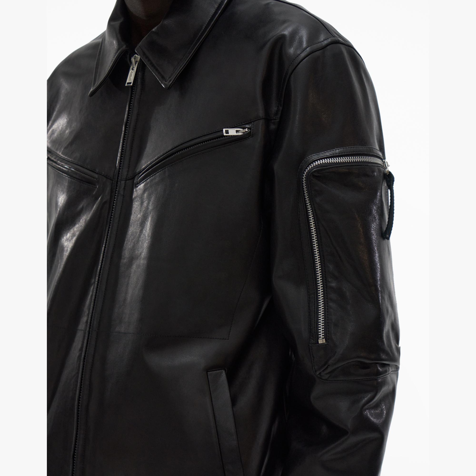 Helmut Lang Zip Leather Jacket | WWW.HELMUTLANG.COM | Helmut Lang