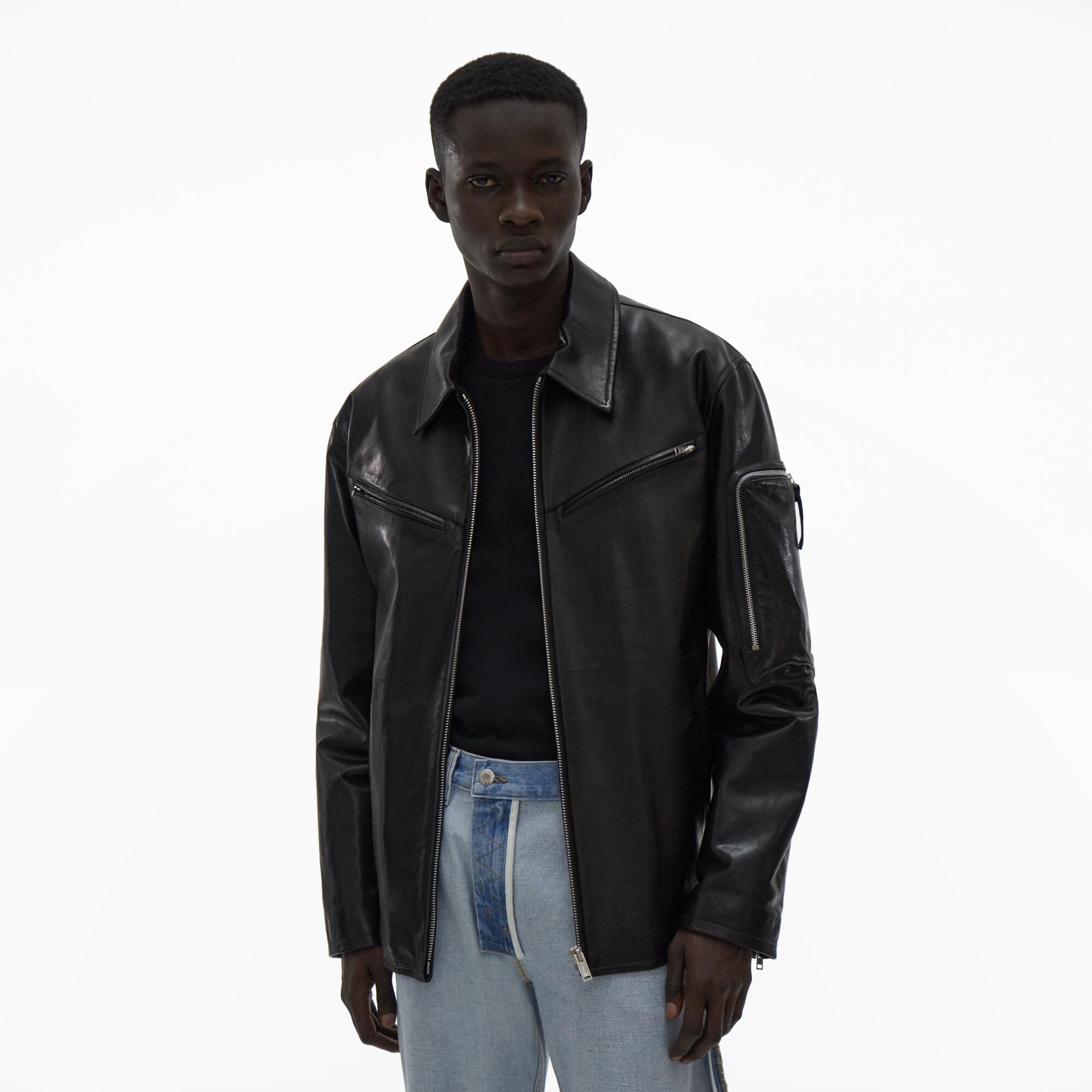 Helmut Lang Zip Leather Jacket | WWW.HELMUTLANG.COM | Helmut Lang