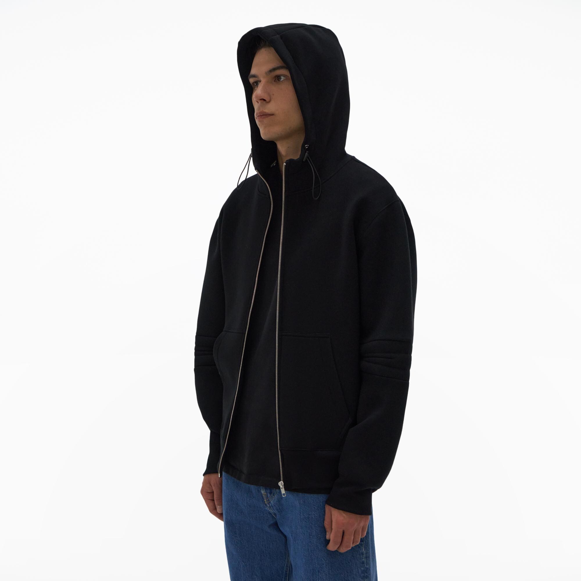 Helmut Lang Black Half-Zip Hoodie