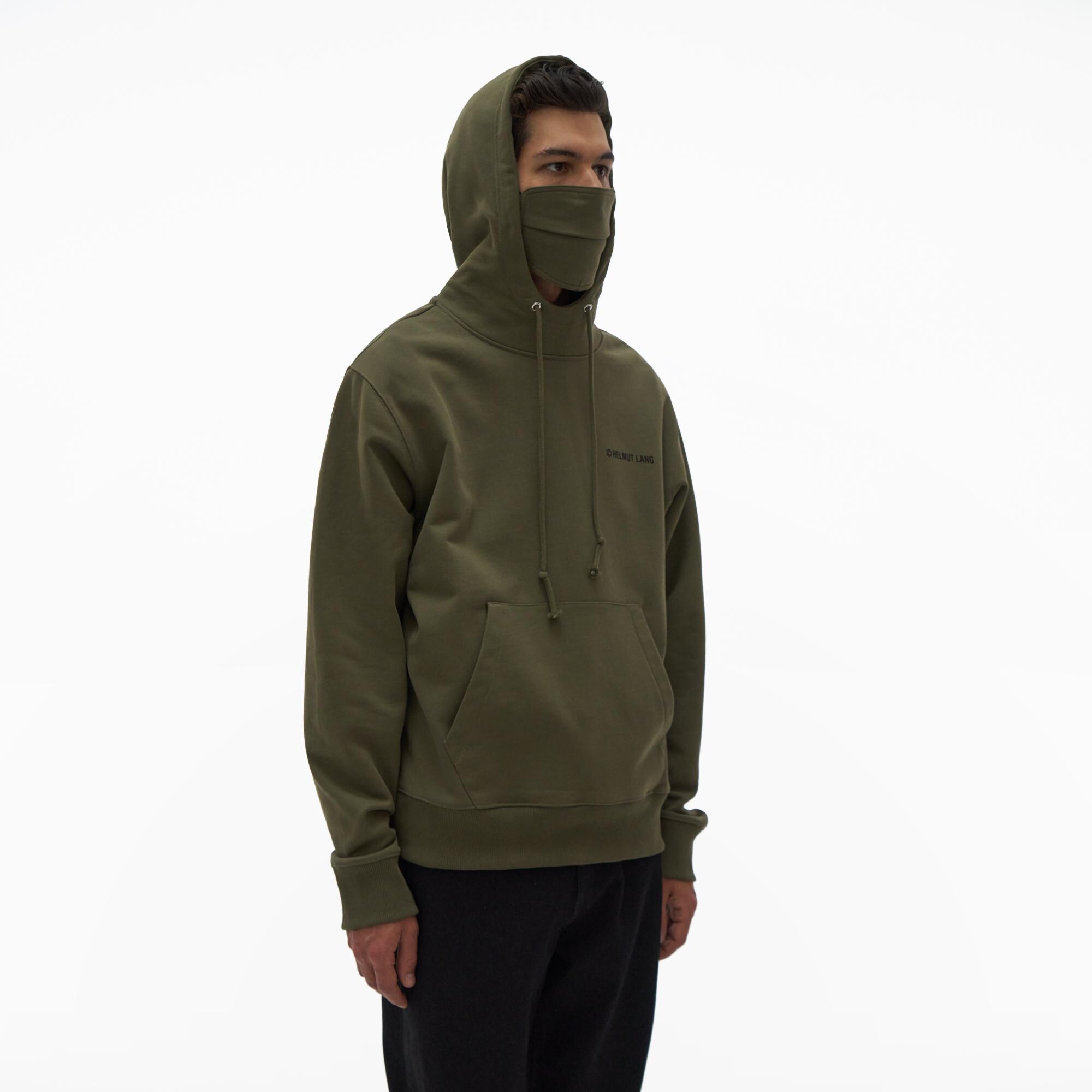 Helmut Lang Logo Mask Hoodie | WWW.HELMUTLANG.COM