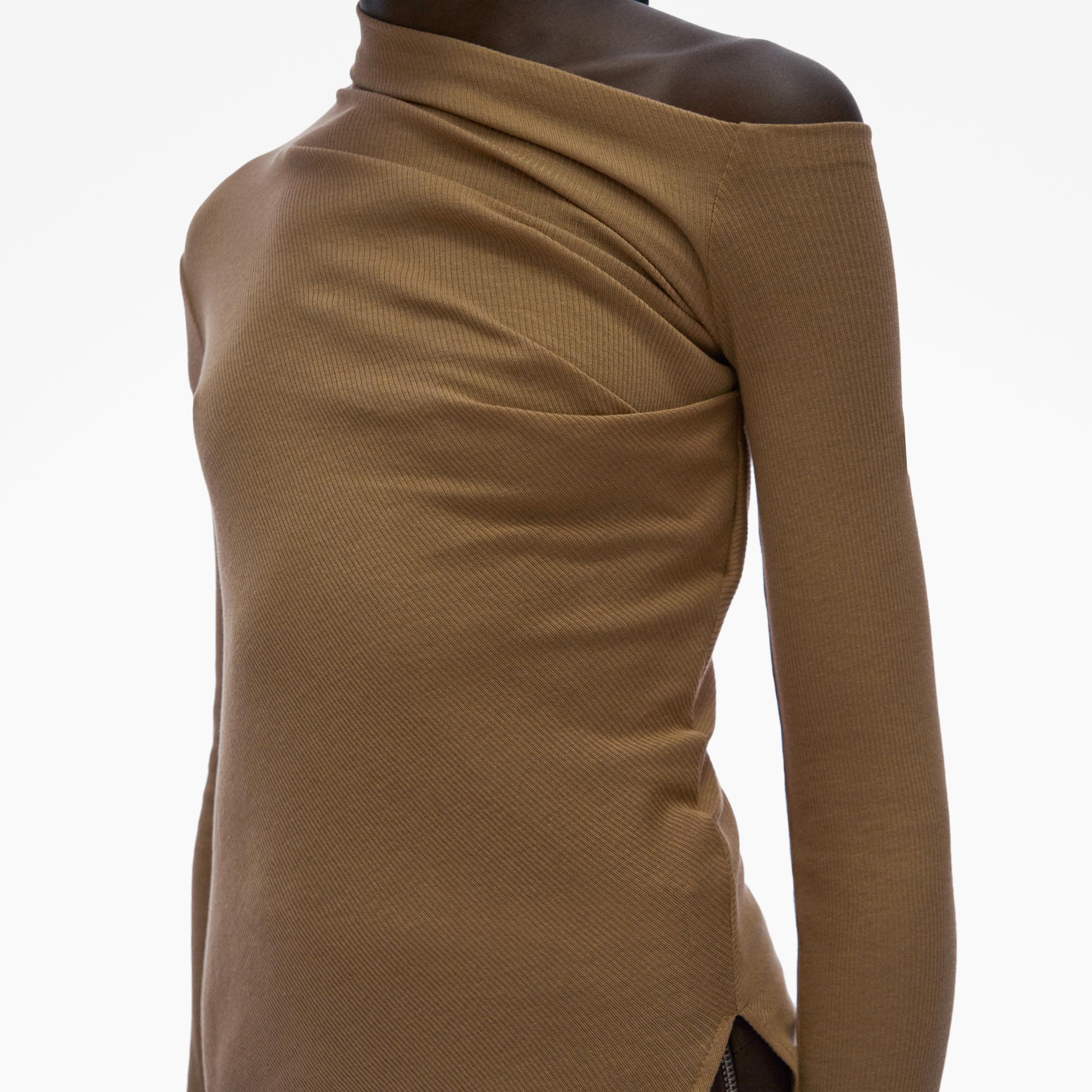 Asymmetric Long-Sleeve Top