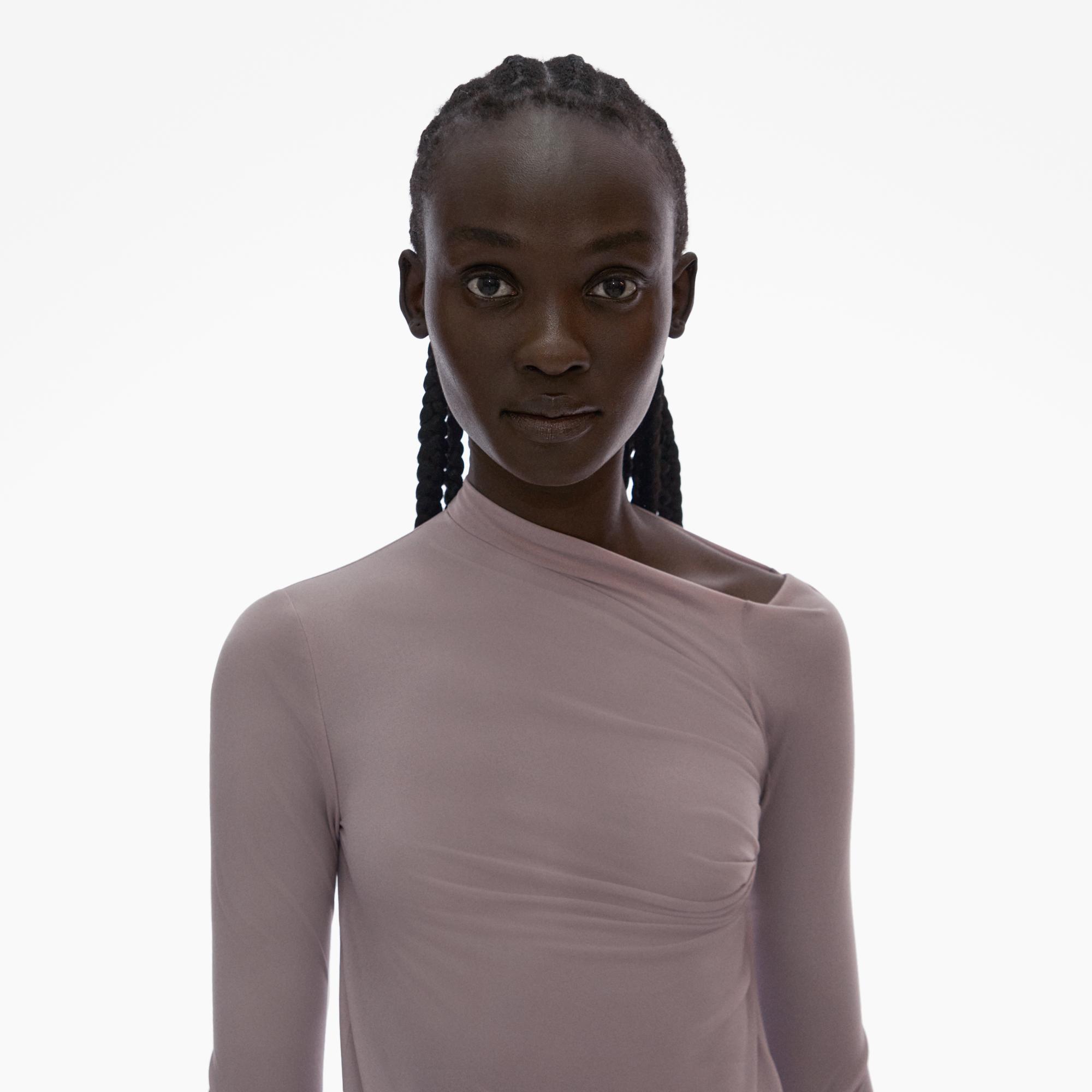 Helmut Lang Asymmetric Long-Sleeve Top | WWW.HELMUTLANG.COM | Helmut Lang