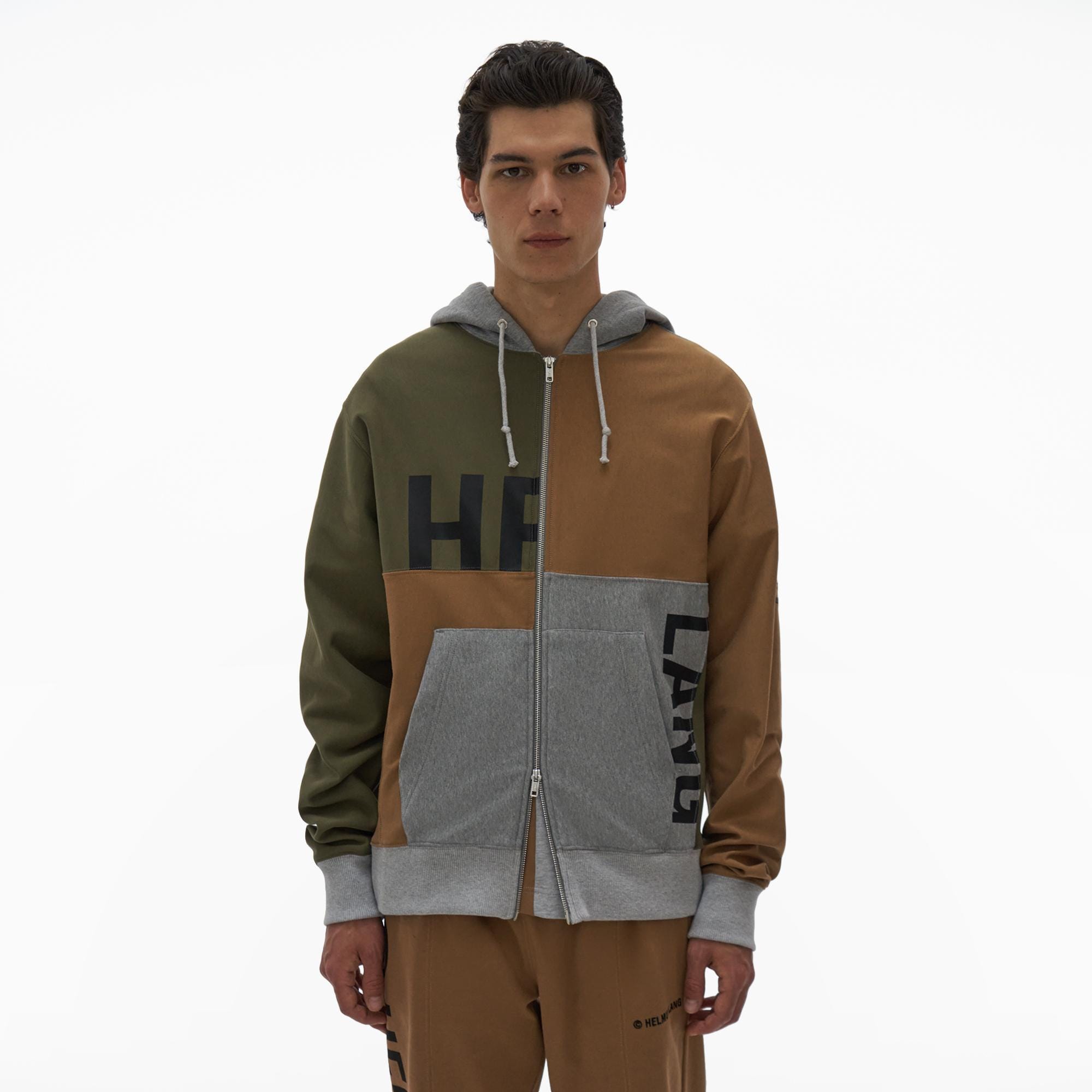 Helmut Lang Patchwork Zip Hoodie | WWW.HELMUTLANG.COM