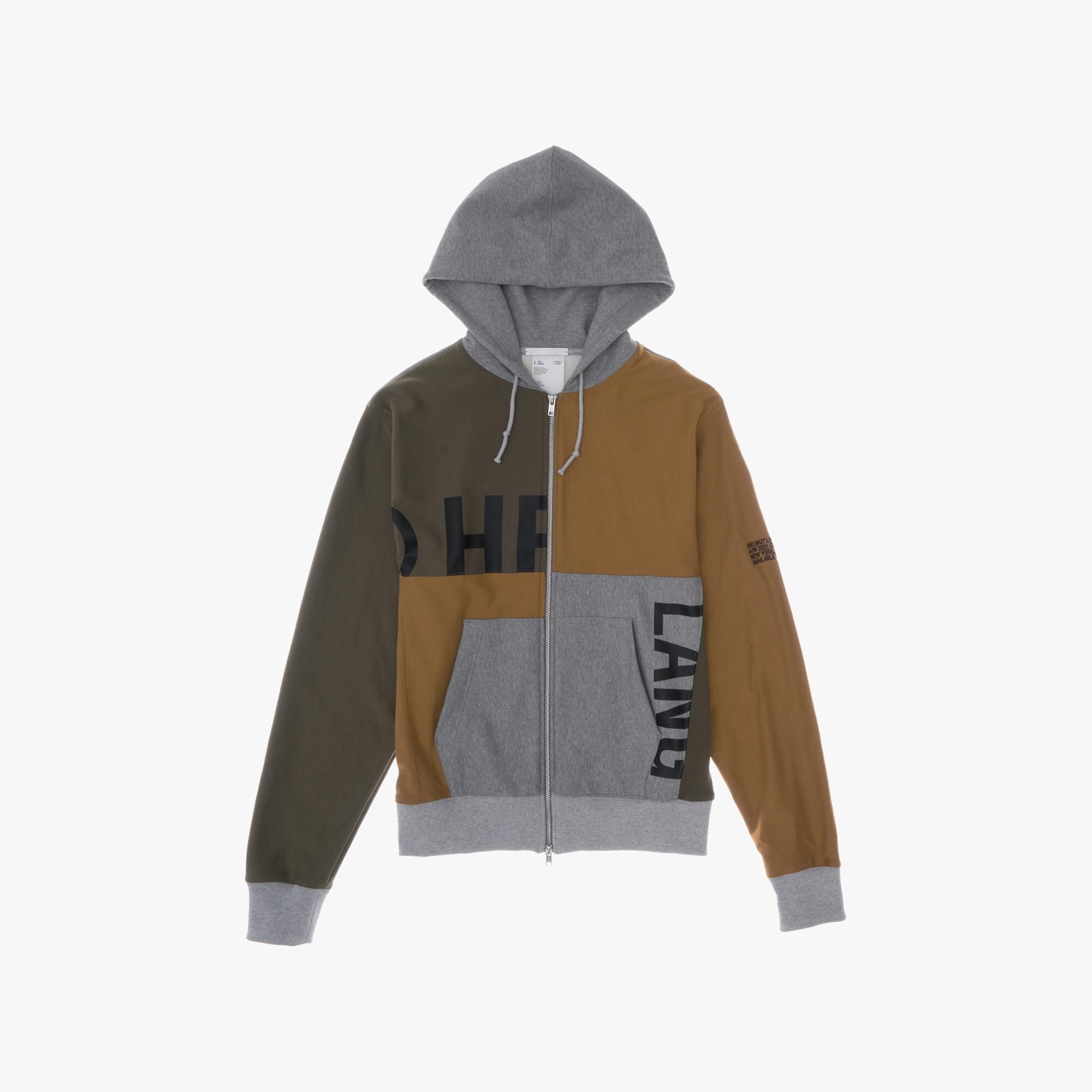 Helmut Lang Patchwork Zip Hoodie | WWW.HELMUTLANG.COM