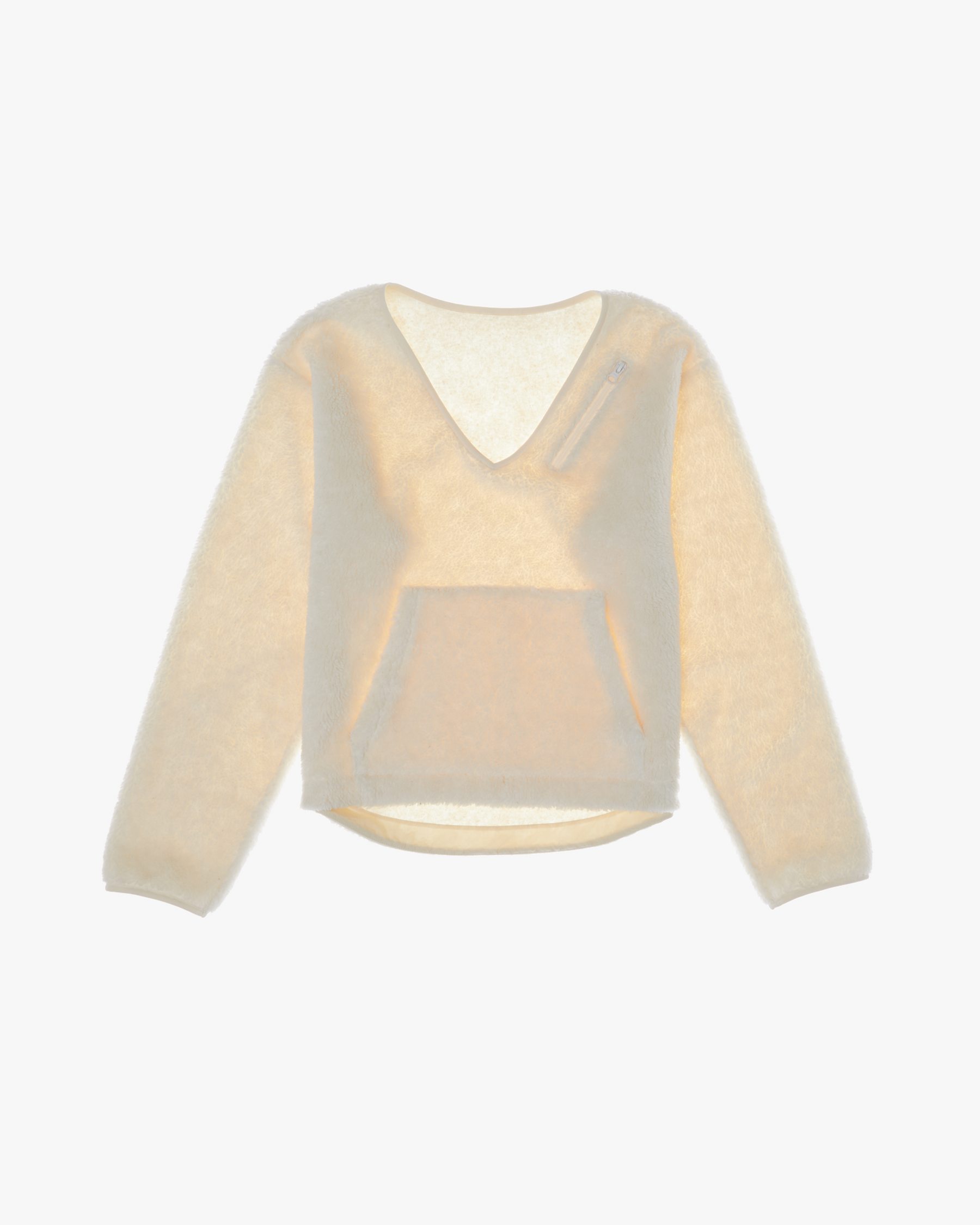 V-Neck Fleece Sweater