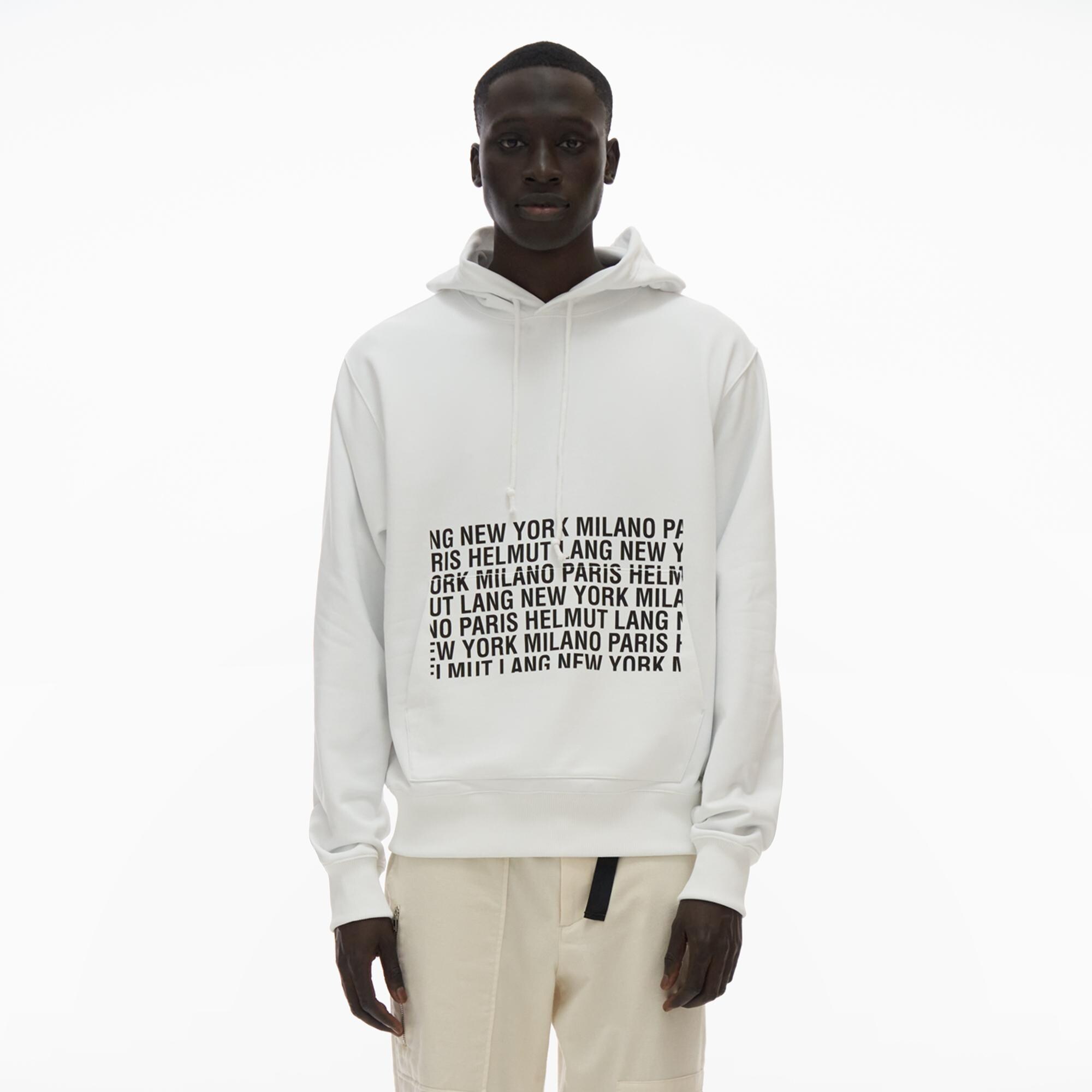 Helmut lang shop white hoodie