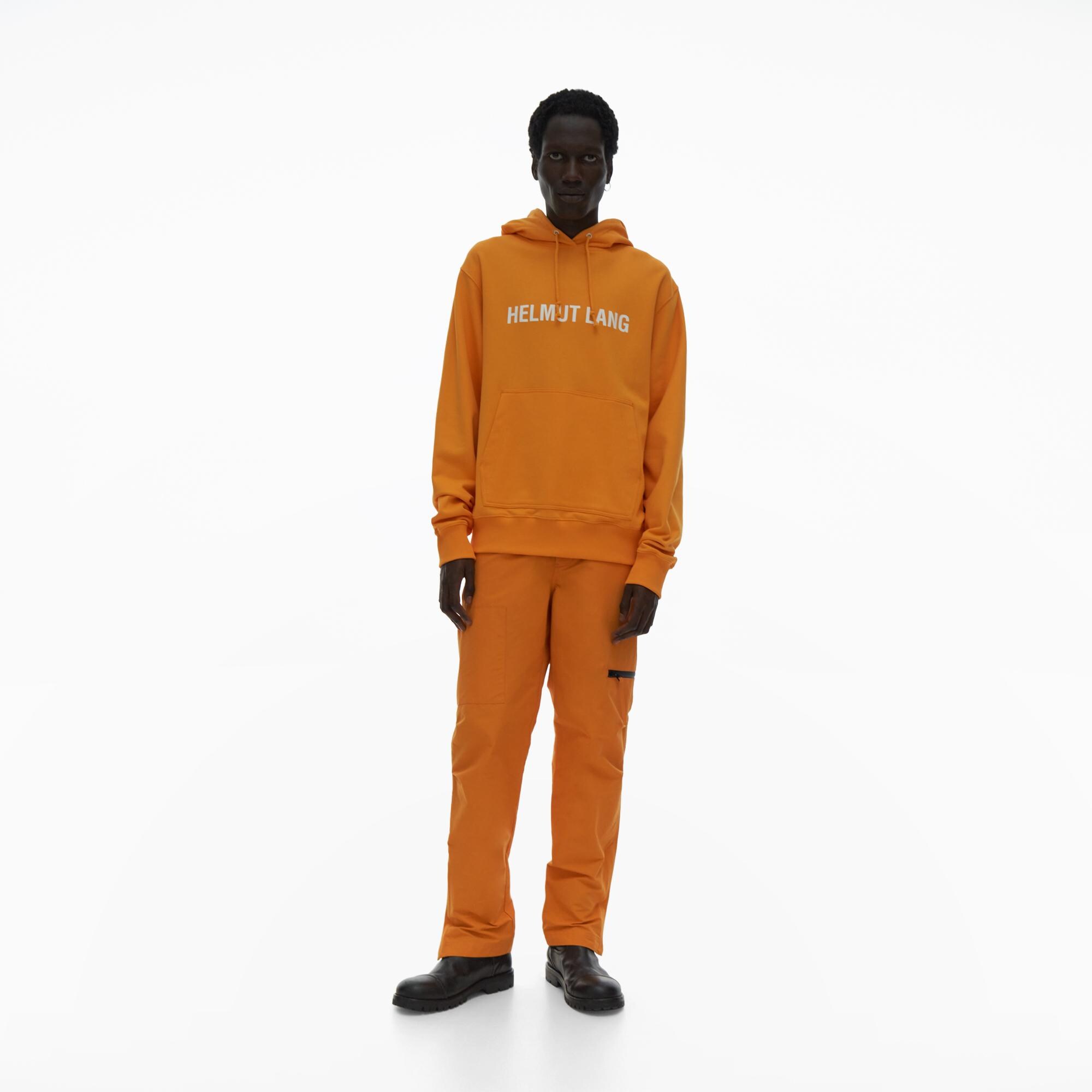 Orange helmut lang hoodie new arrivals