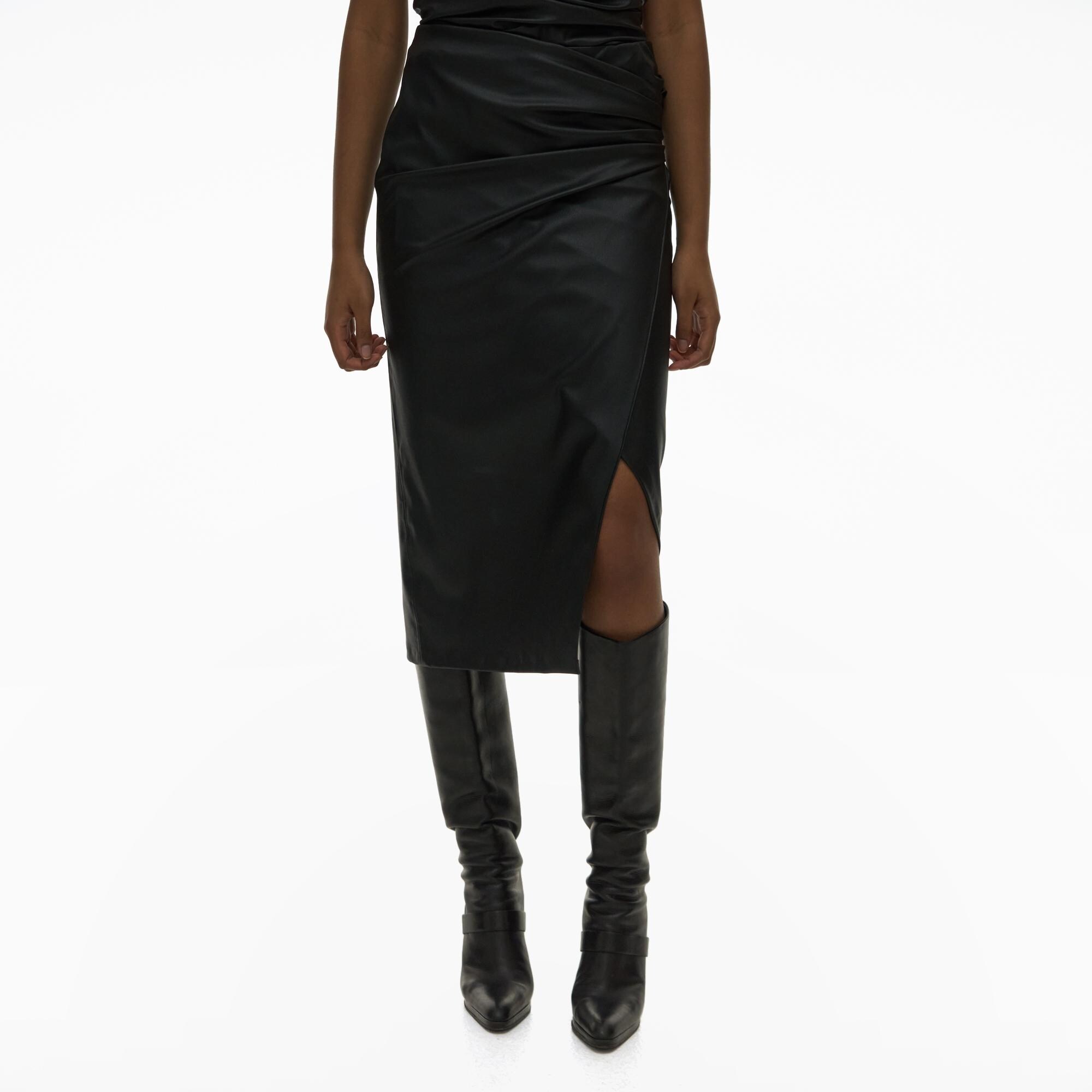 Helmut Lang Vegan Leather Skirt | WWW.HELMUTLANG.COM | Helmut Lang