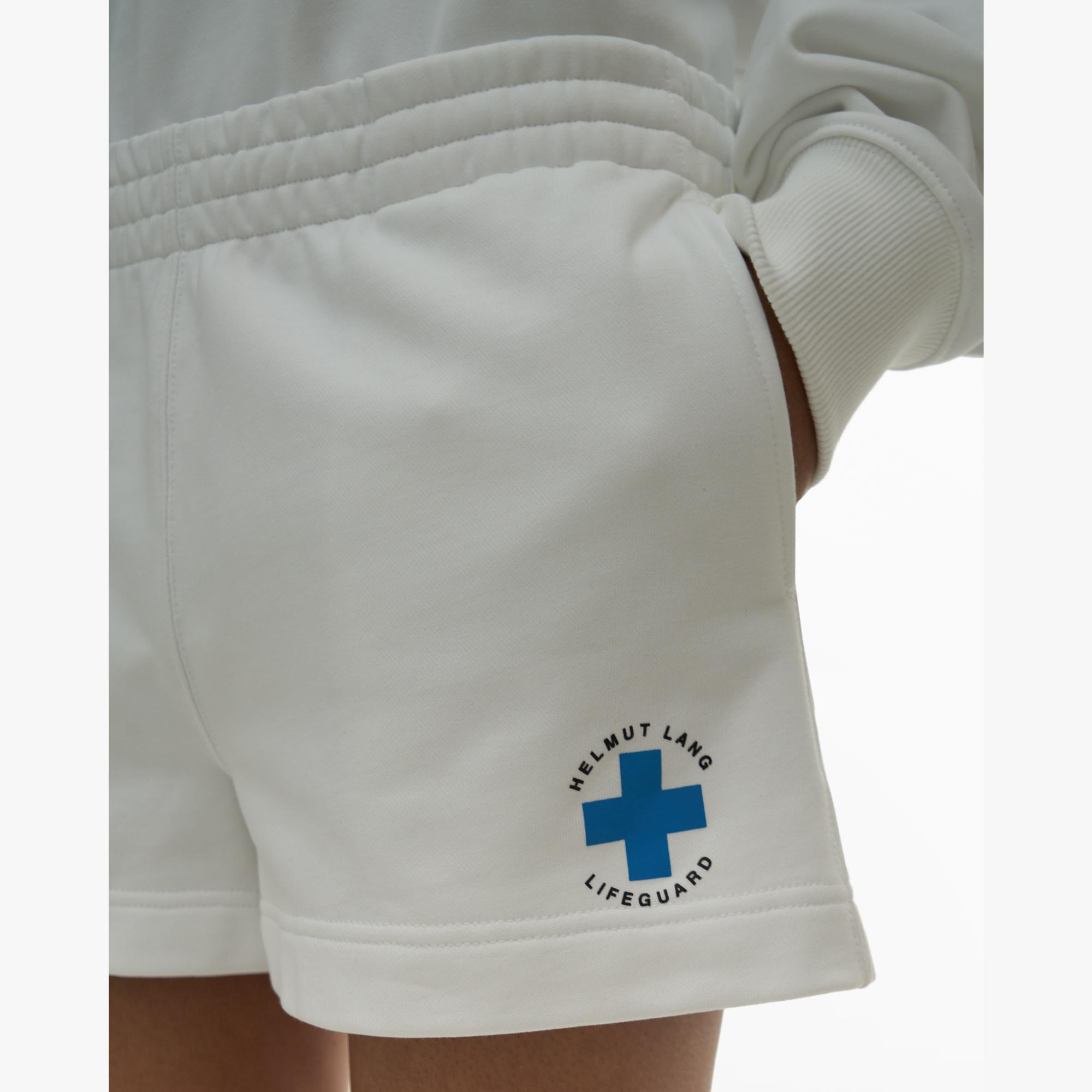 white lifeguard sweatpants