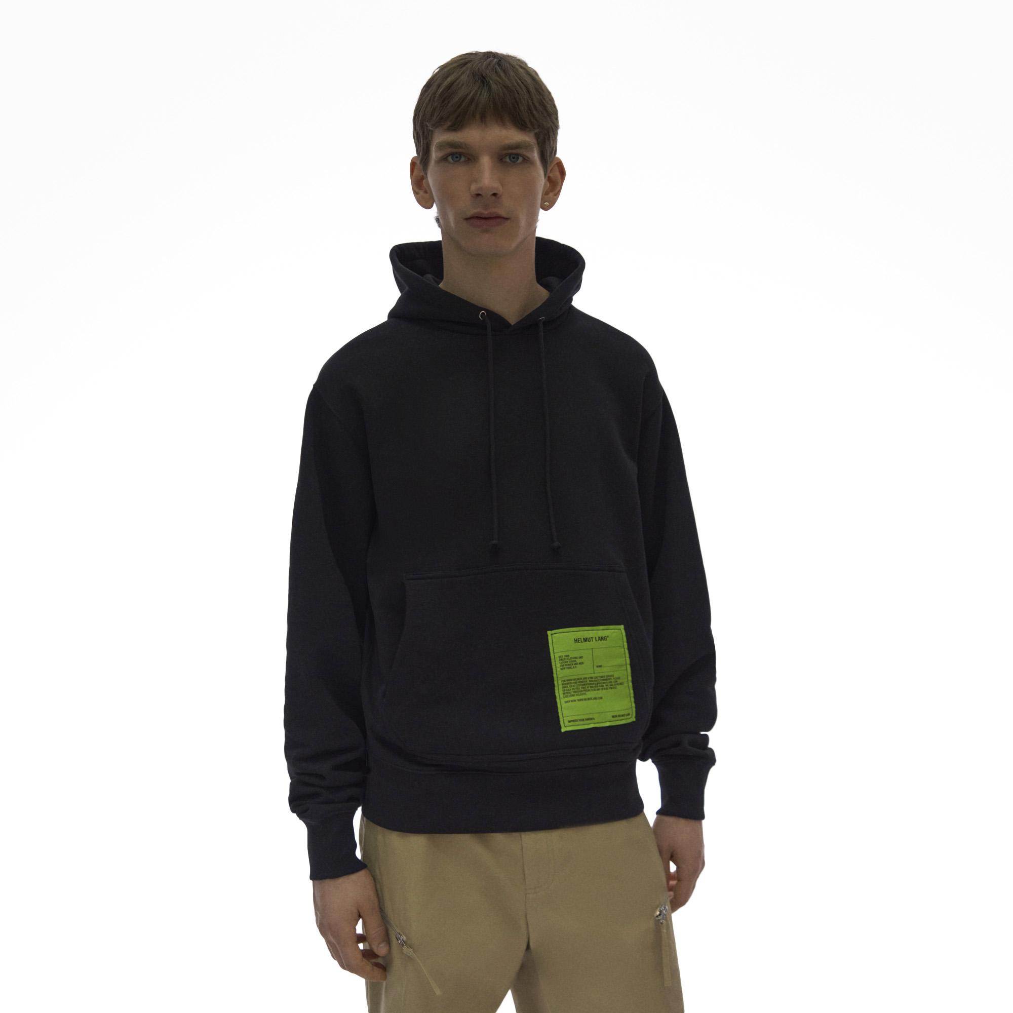 Helmut Lang Logo-Patch Pullover Hoodie