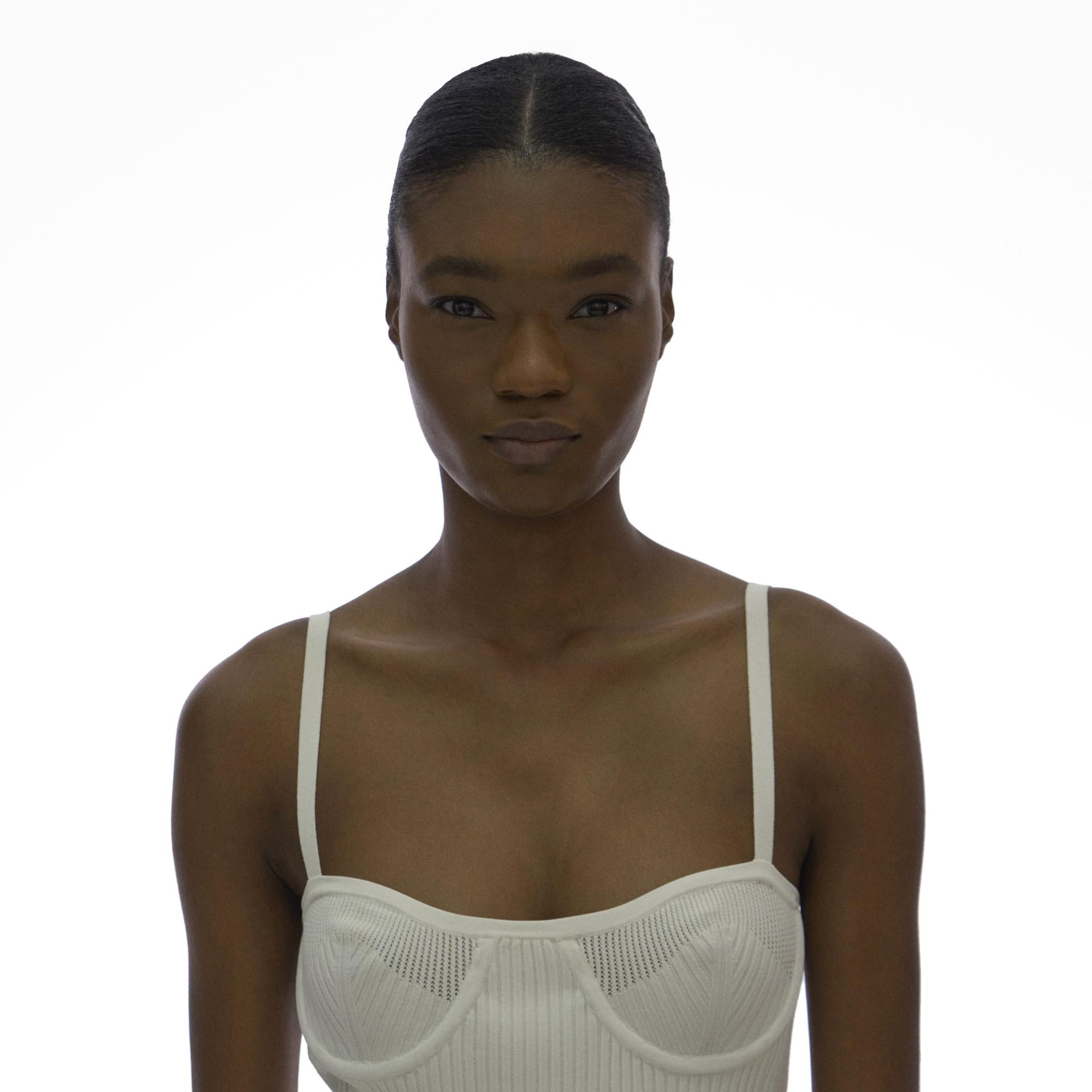 Helmut Lang Rib Eyelet Bra Dress