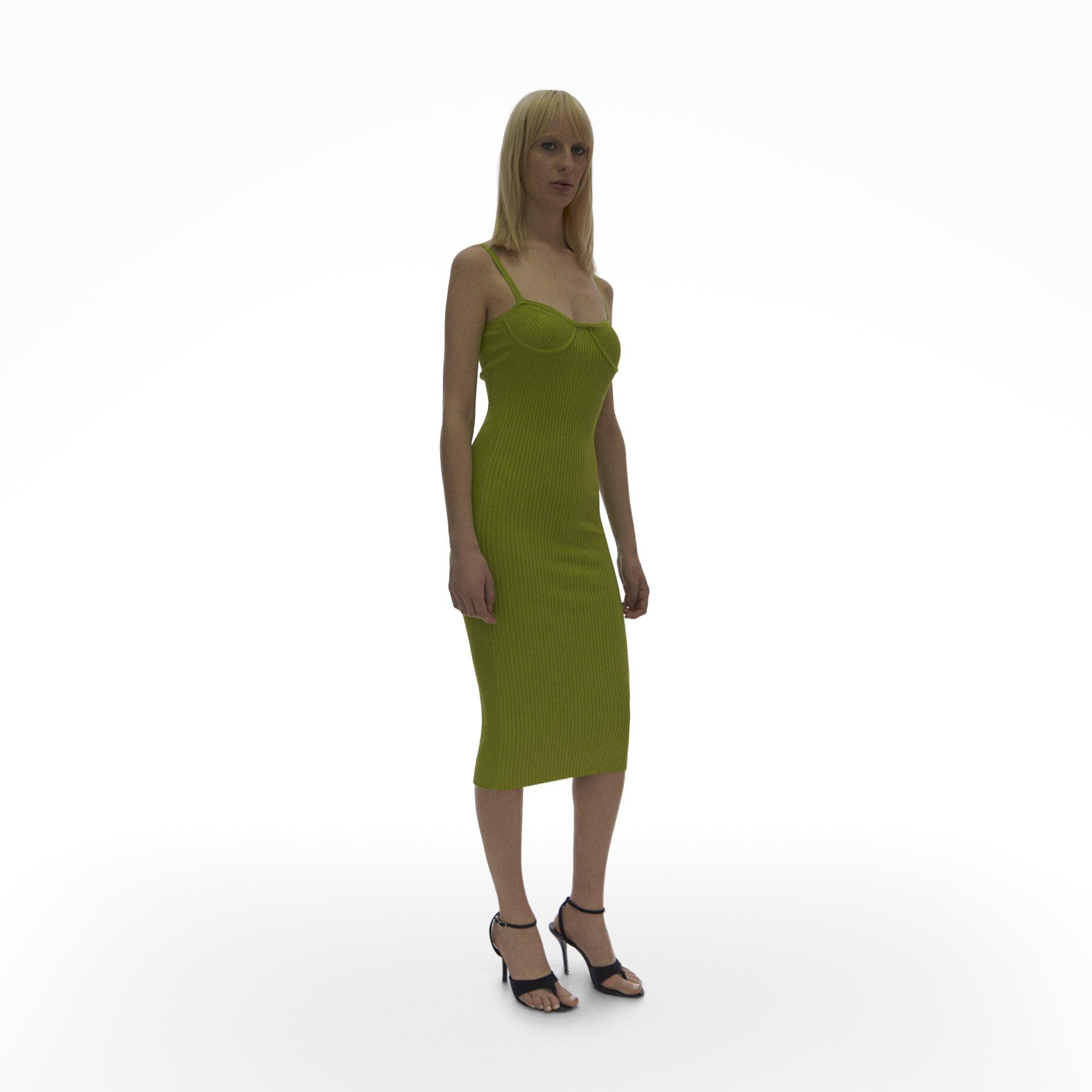 Rib Eyelet Bra Dress