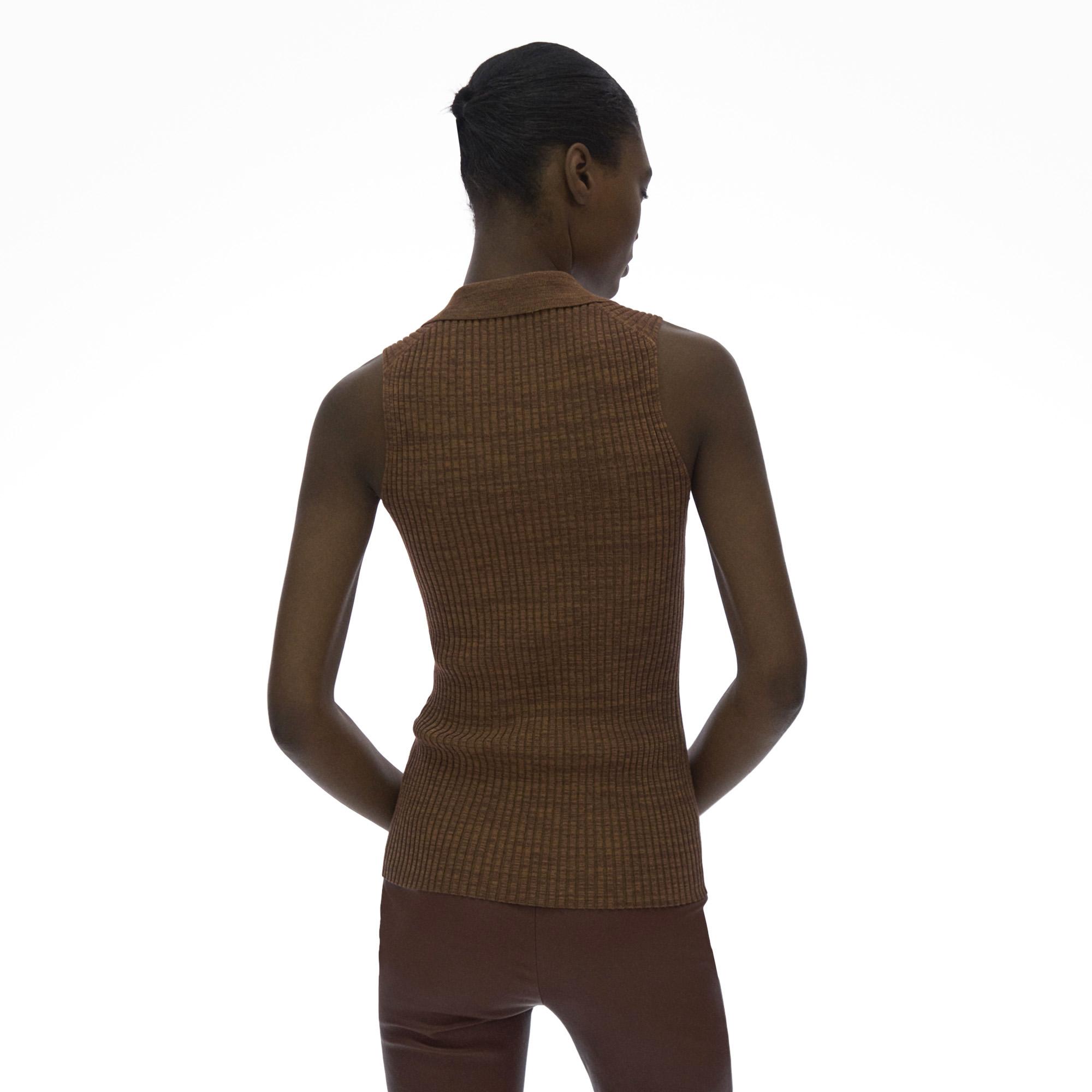 HAVEL studio】RIB SLEEVELESS PULLOVER