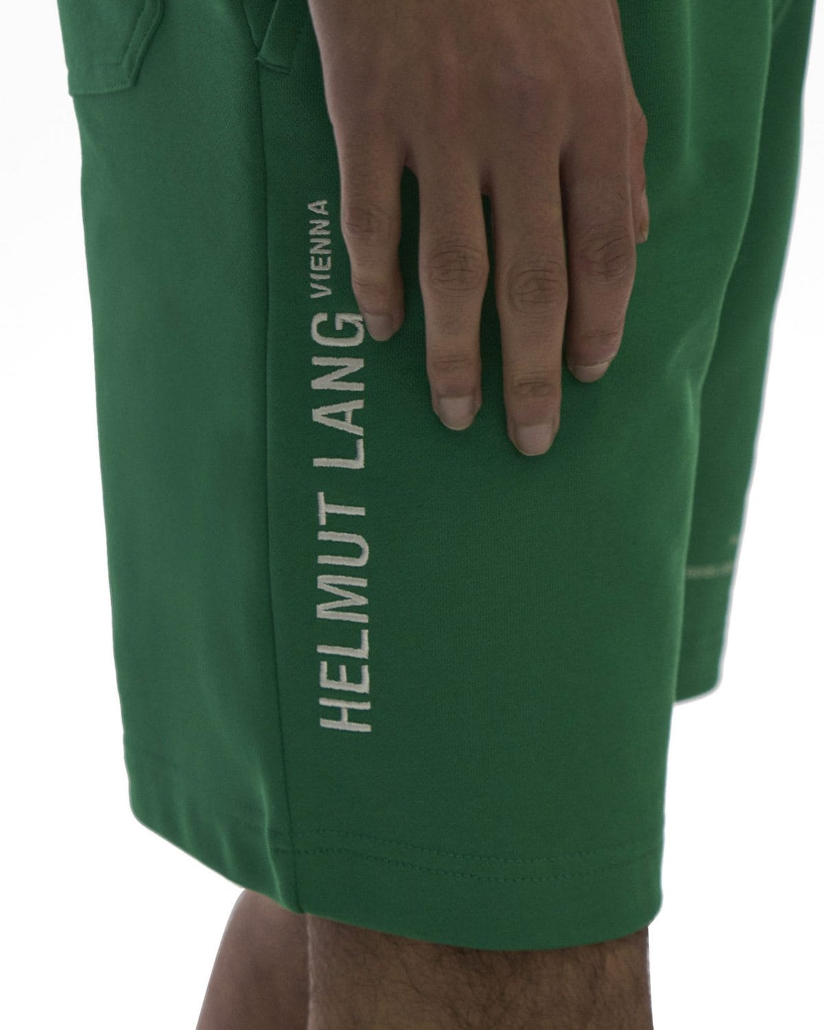 Mens Clothing Shorts Casual shorts Helmut Lang Green Vienna Postcard Shorts for Men 