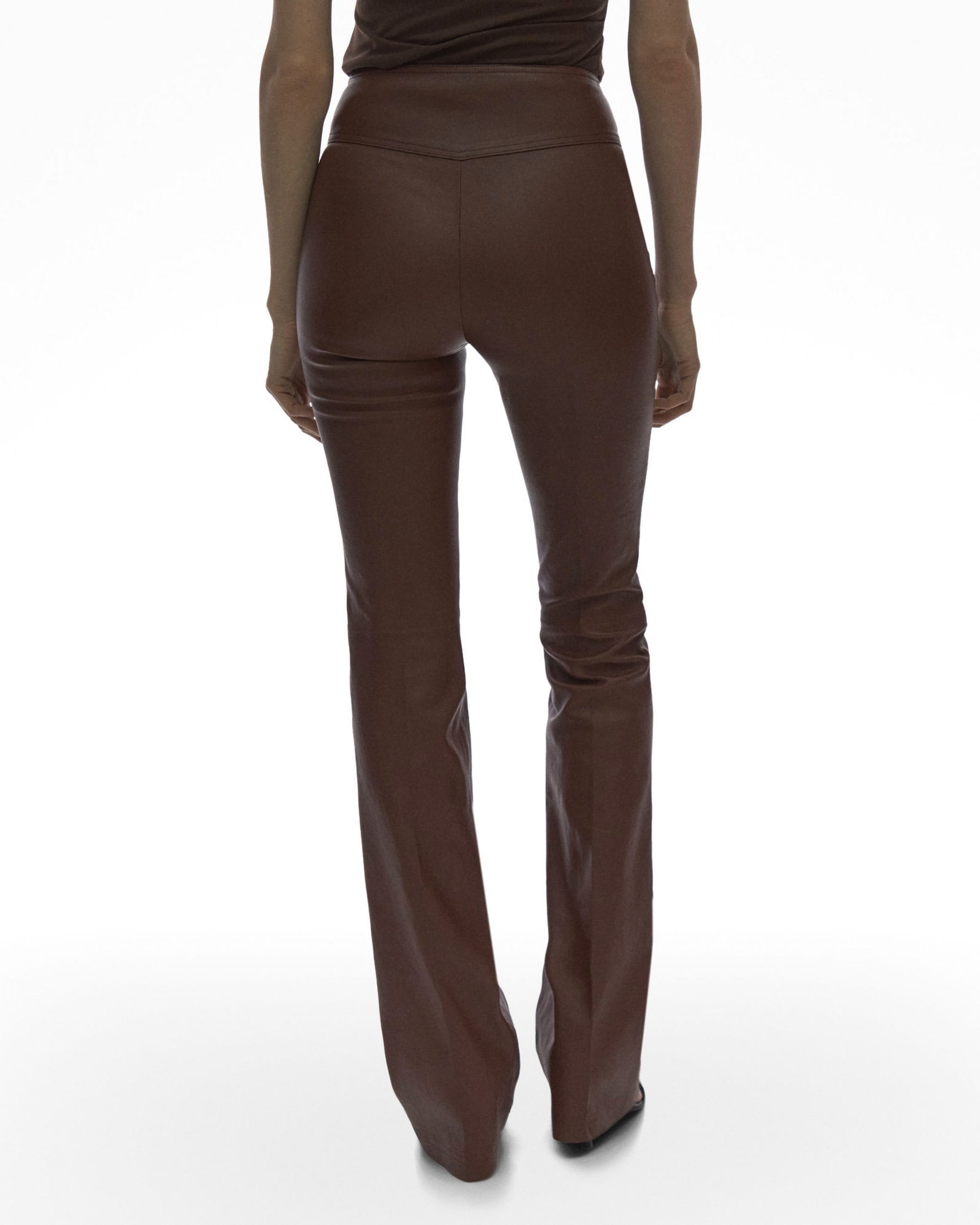 Leather Bootcut Pant