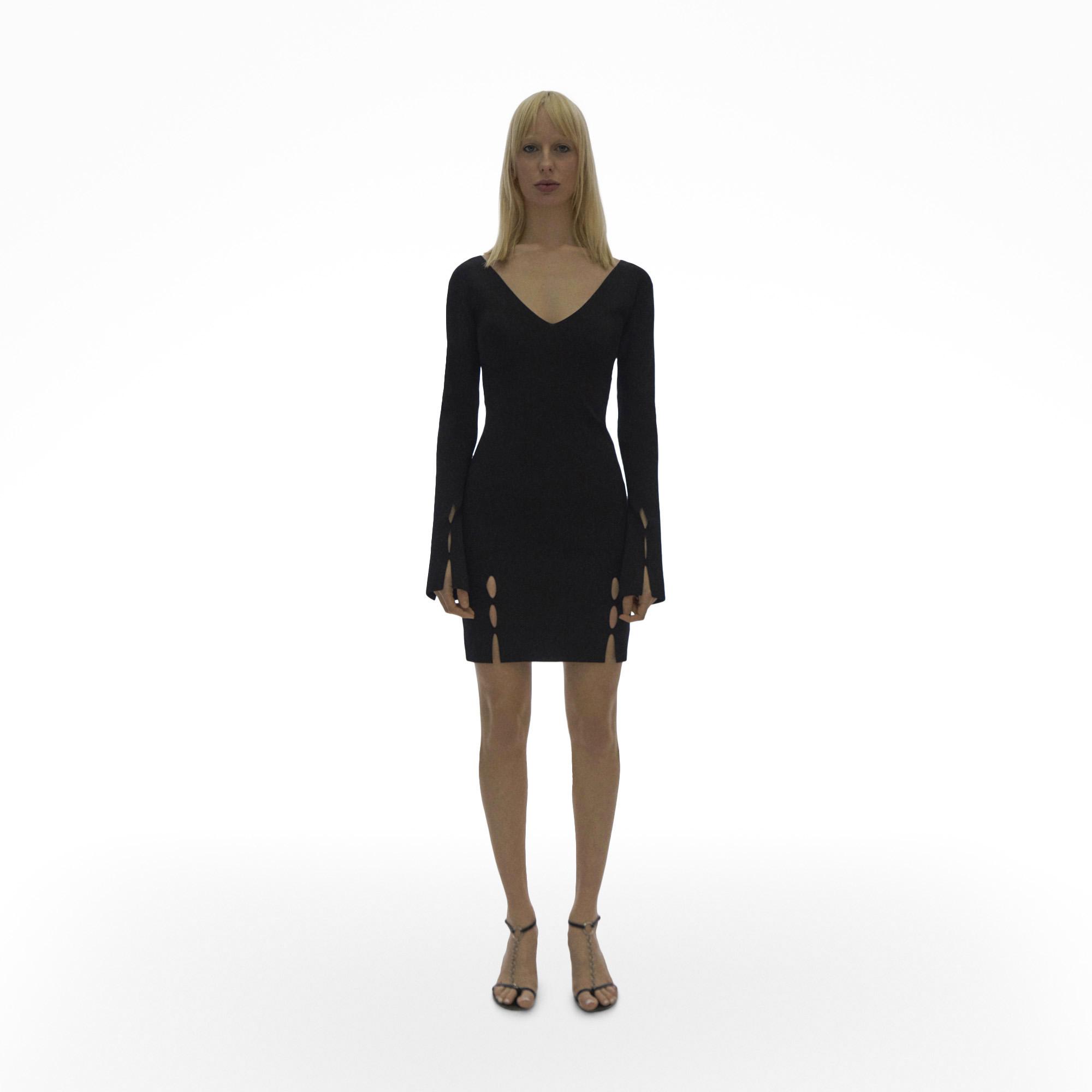 Helmut Lang Slit Knit Mini Dress | WWW.HELMUTLANG.COM