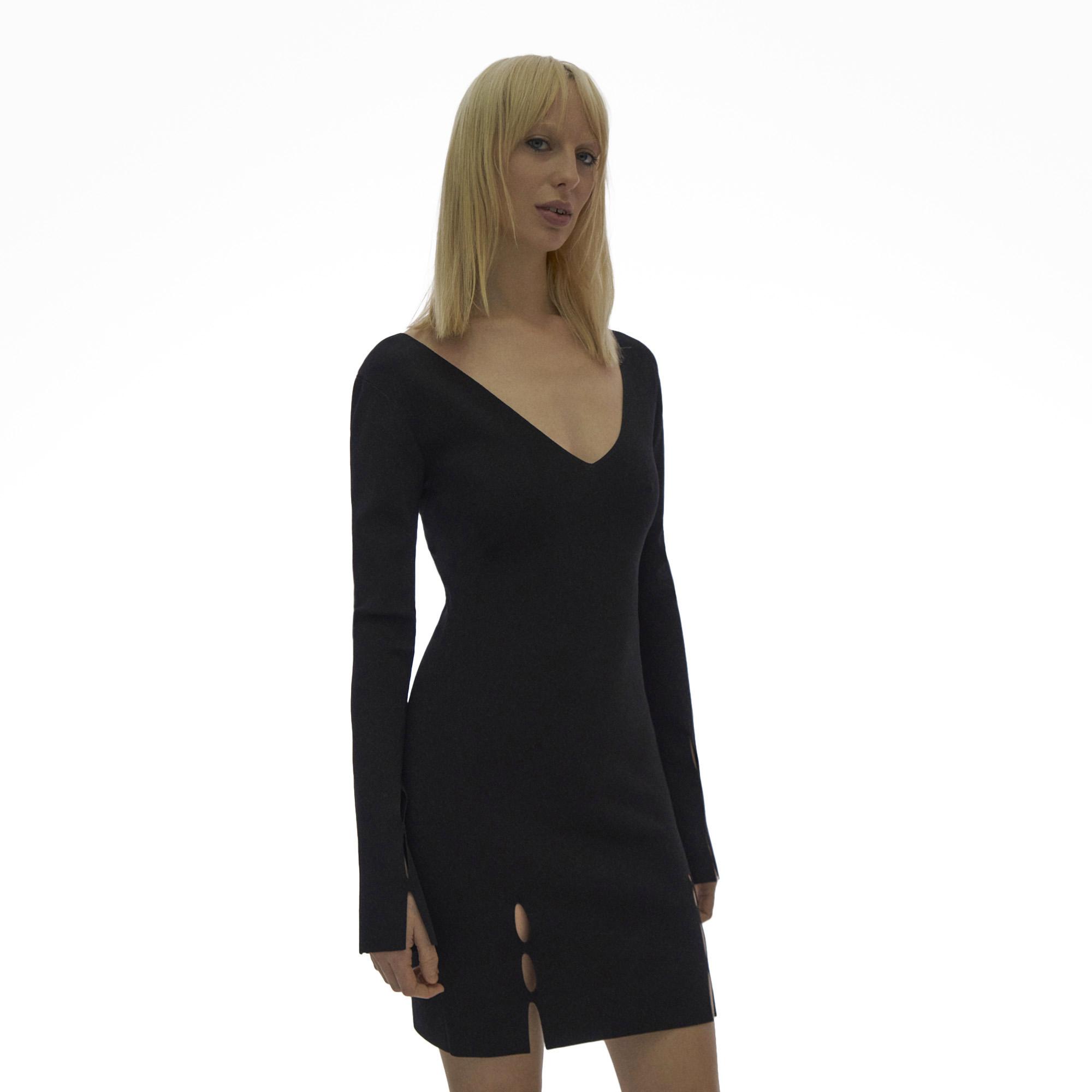 Helmut Lang Slit Knit Mini Dress | WWW.HELMUTLANG.COM