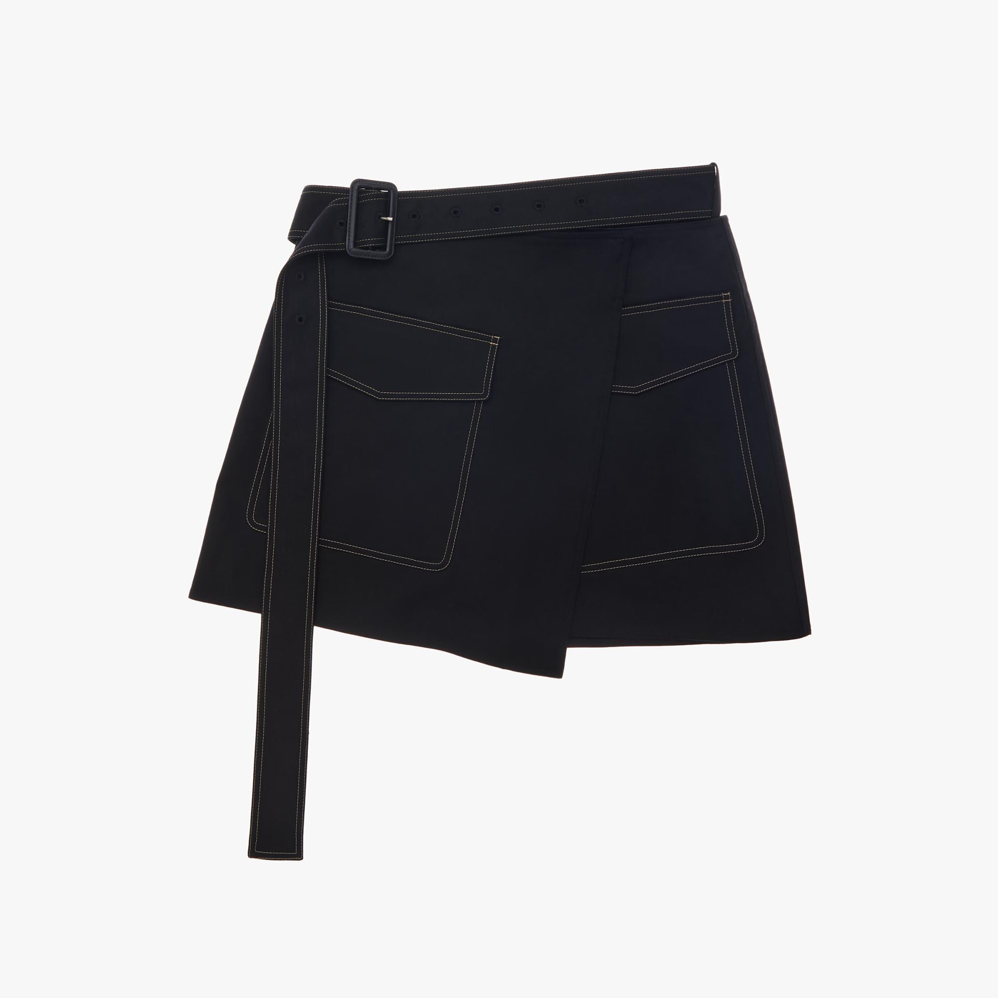 Trench Wrap Skirt